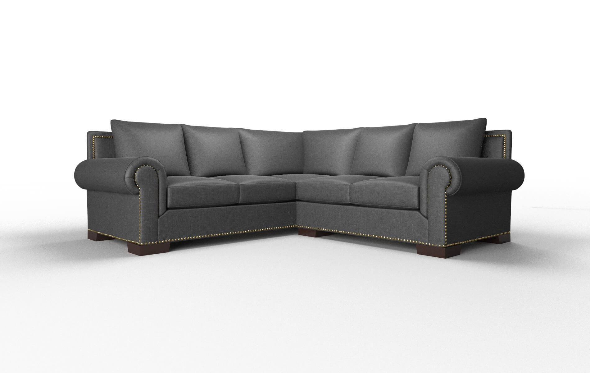 James Sosoftness 54 Sectional espresso legs 1