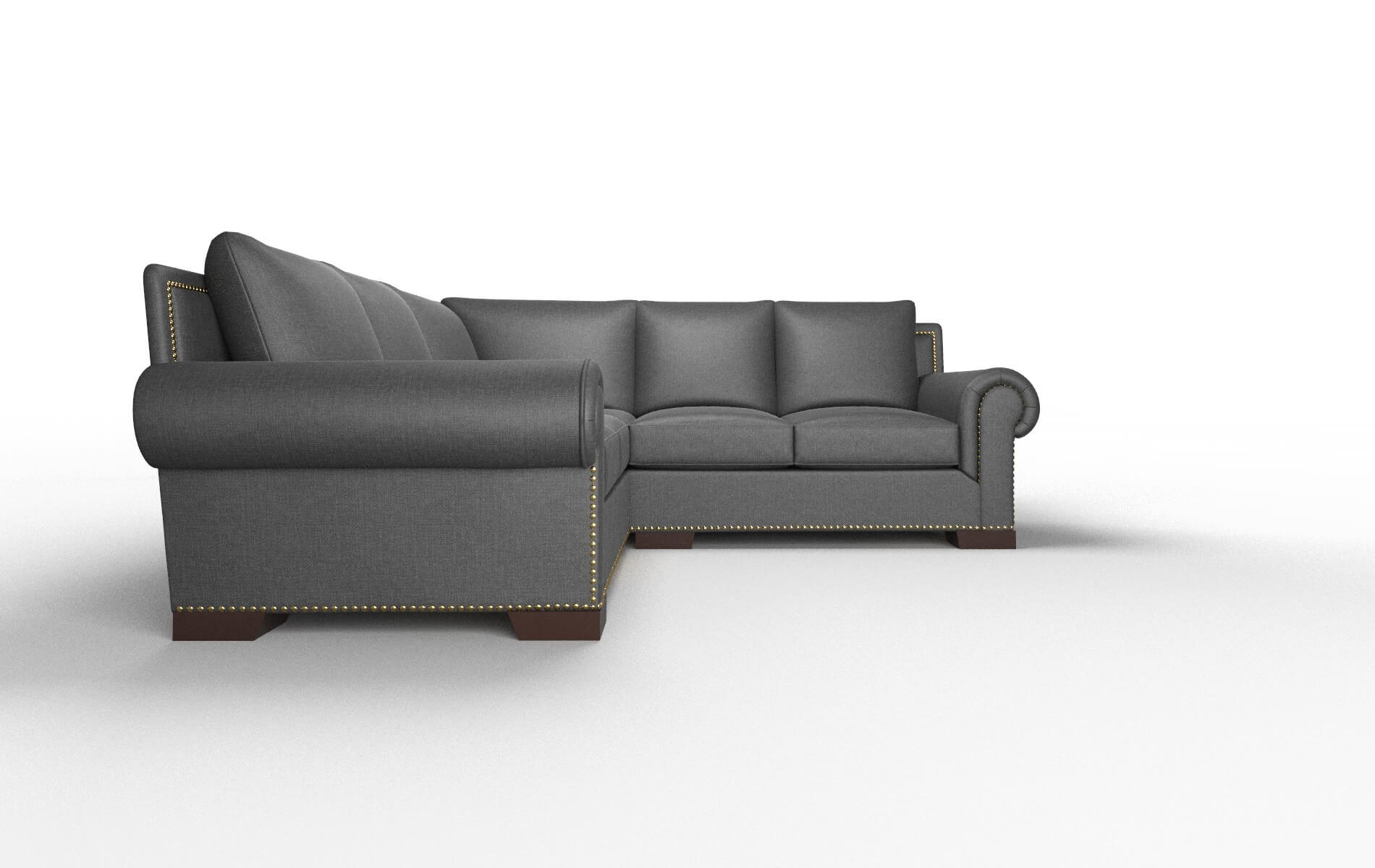 James Sosoftness 54 Sectional espresso legs 2