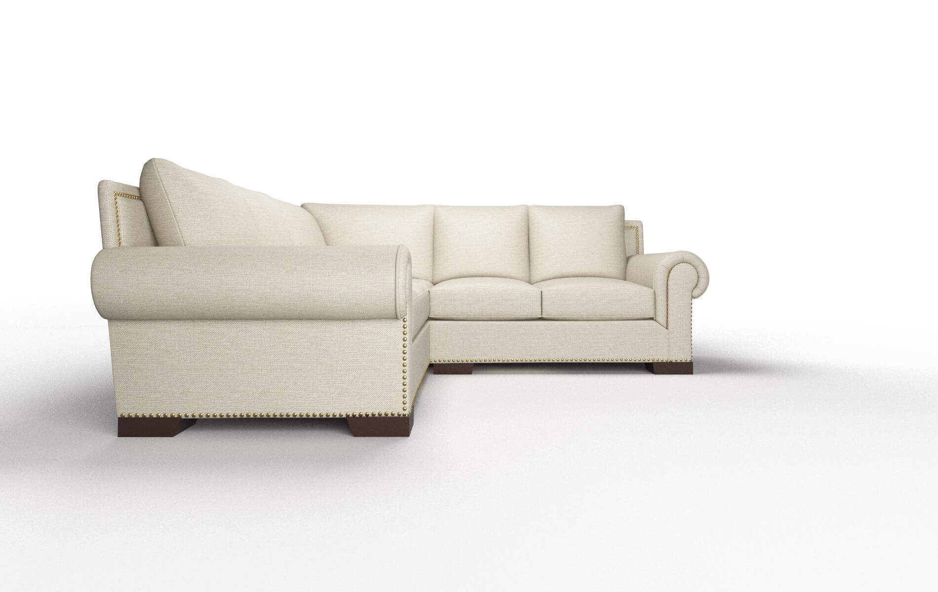 James Sosoftness 72 Sectional espresso legs 2