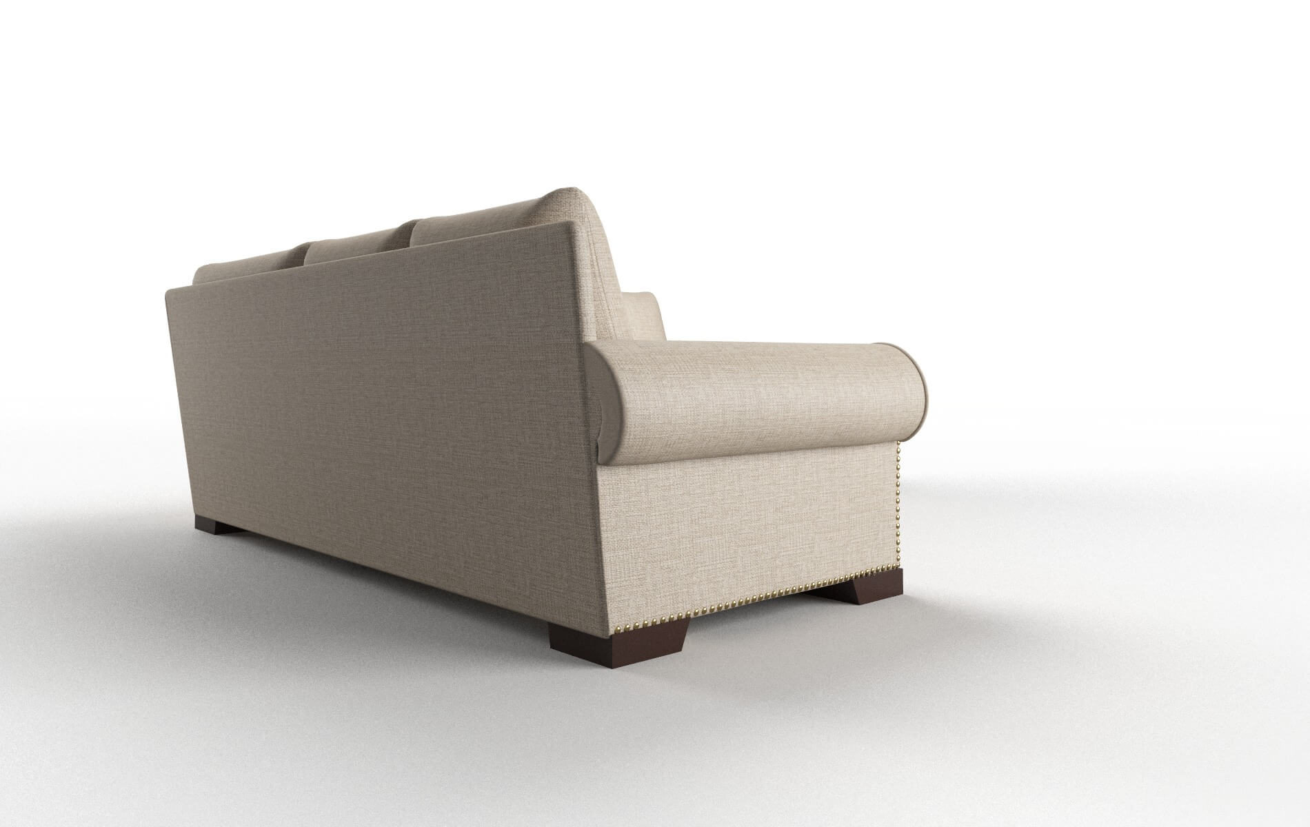 James Sosoftness 74 Sectional espresso legs 3