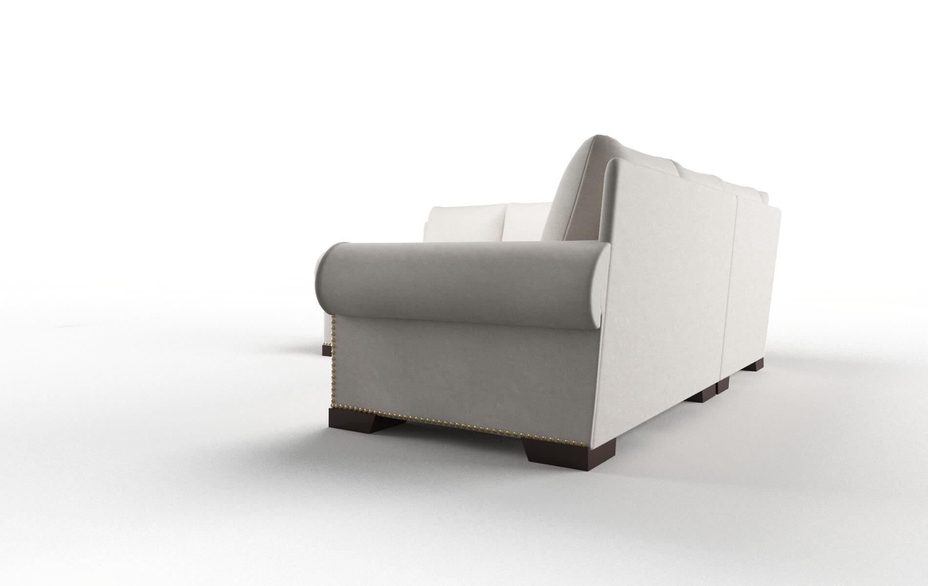 James Suave Dove Sectional espresso legs 4