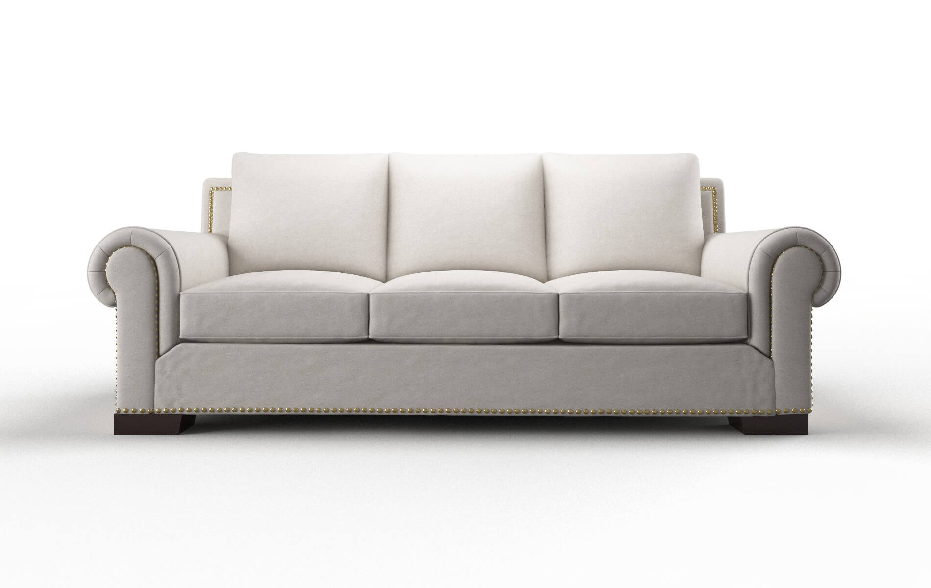 James Suave Dove Sofa espresso legs 1