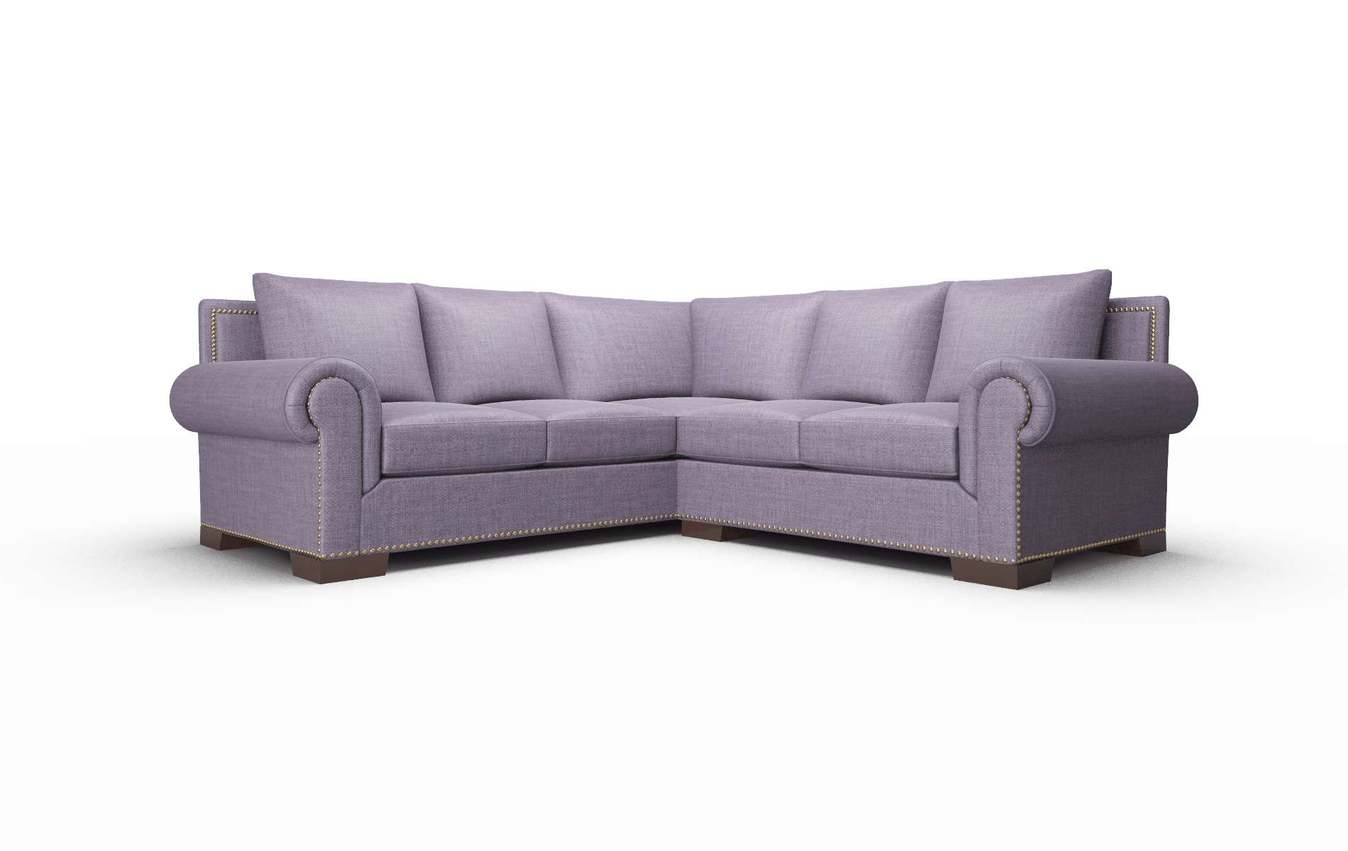 James Tess blackberry Sectional Espresso Legs  1