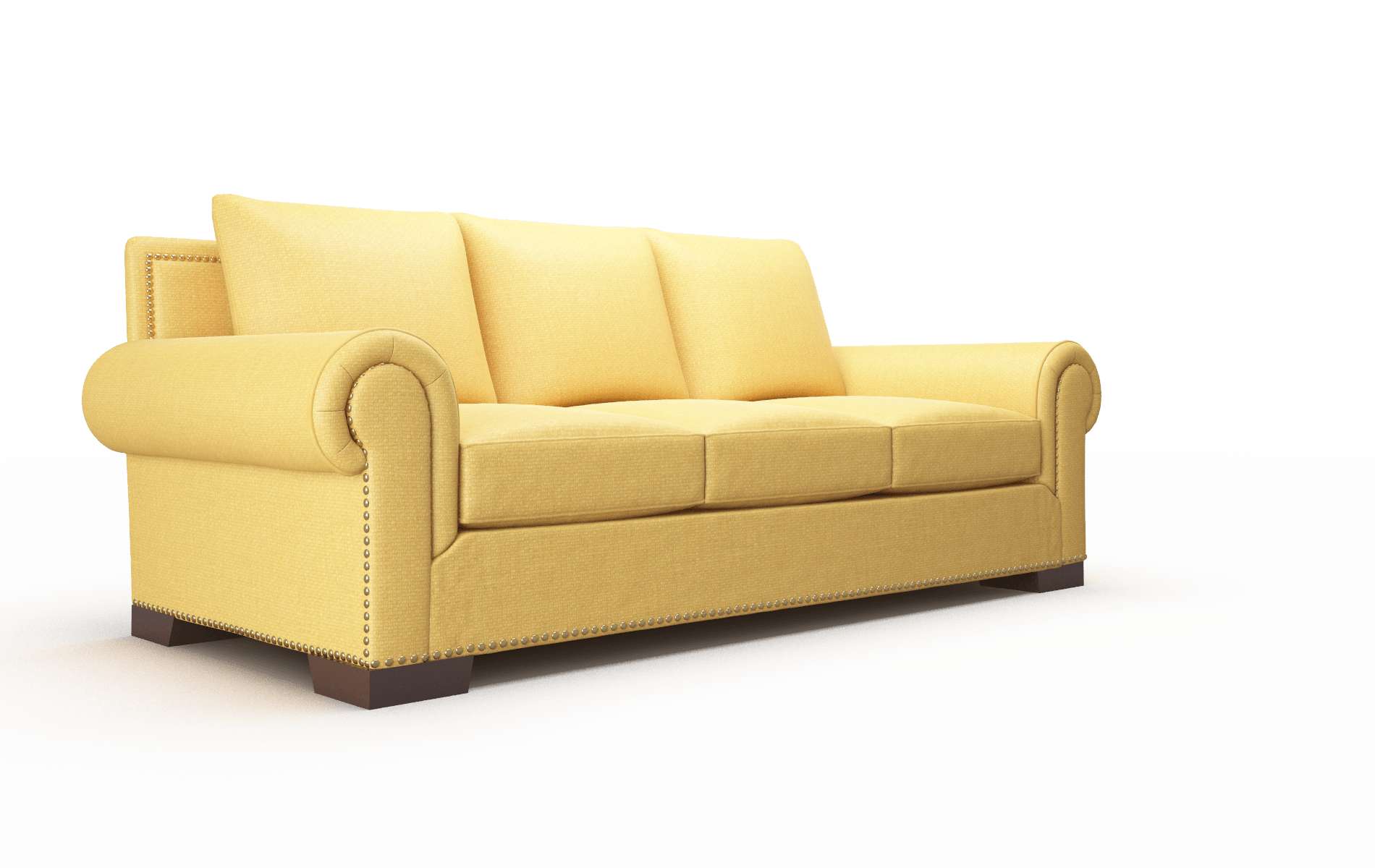 James Tess Turmeric Sofa espresso legs 2