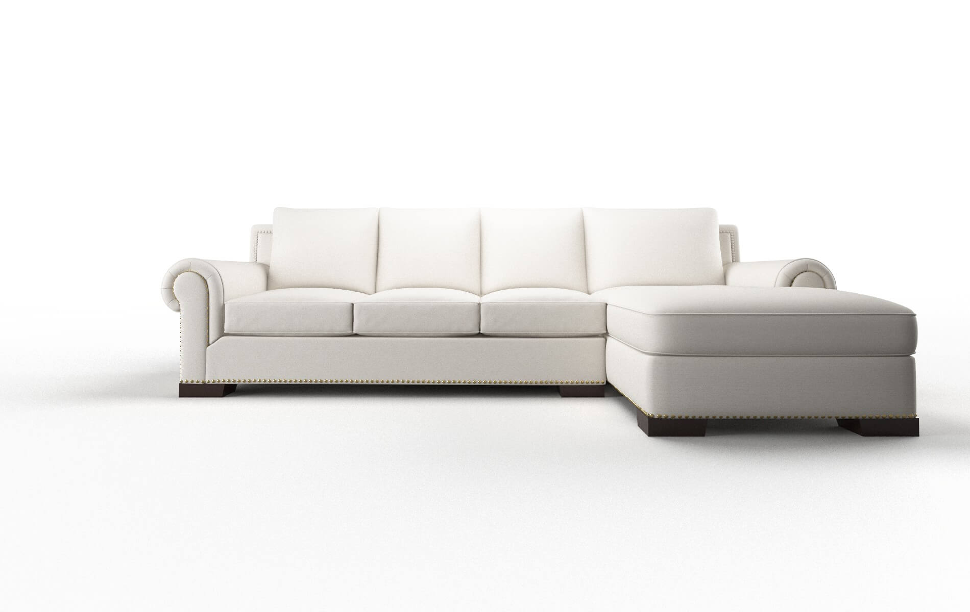 James Venice Eggshell Panel espresso legs 1