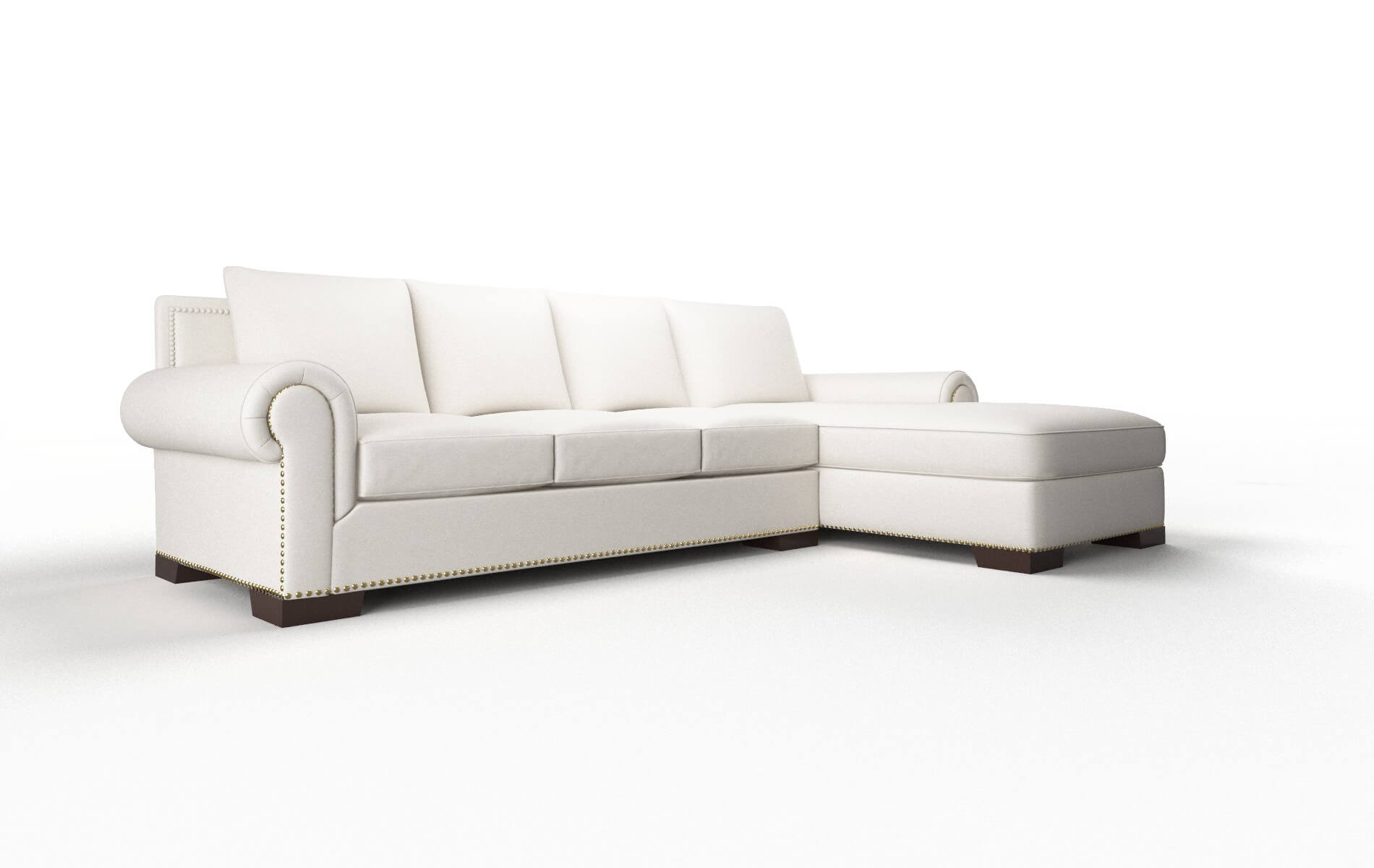 James Venice Eggshell Panel espresso legs 2