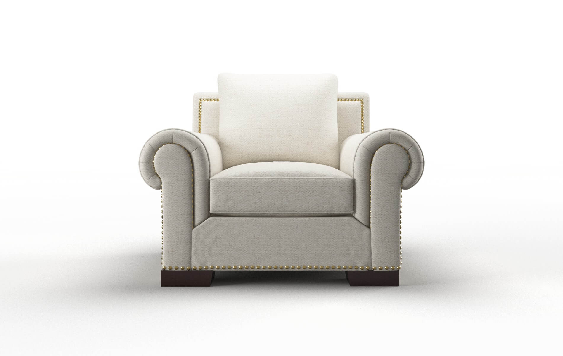 James Venus Cream Chair espresso legs 1