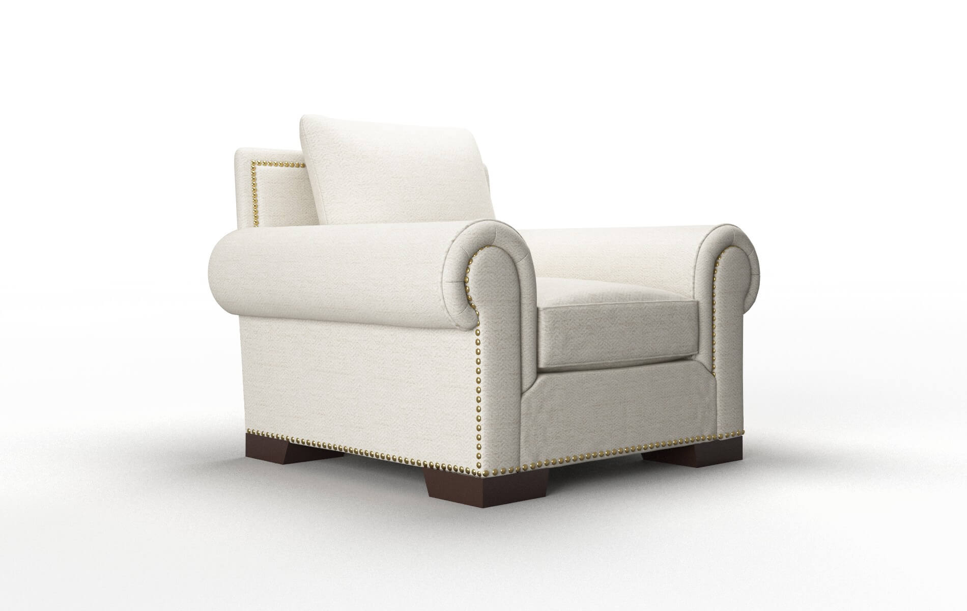 James Venus Cream Chair espresso legs 2