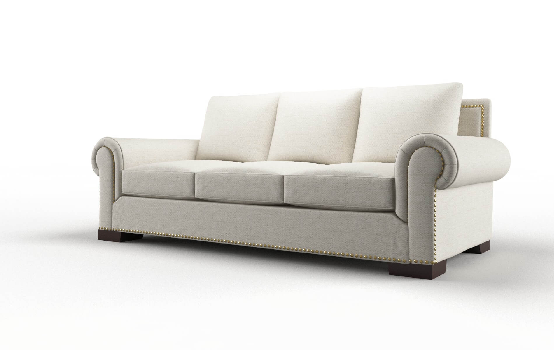 James Venus Cream Sofa espresso legs 4