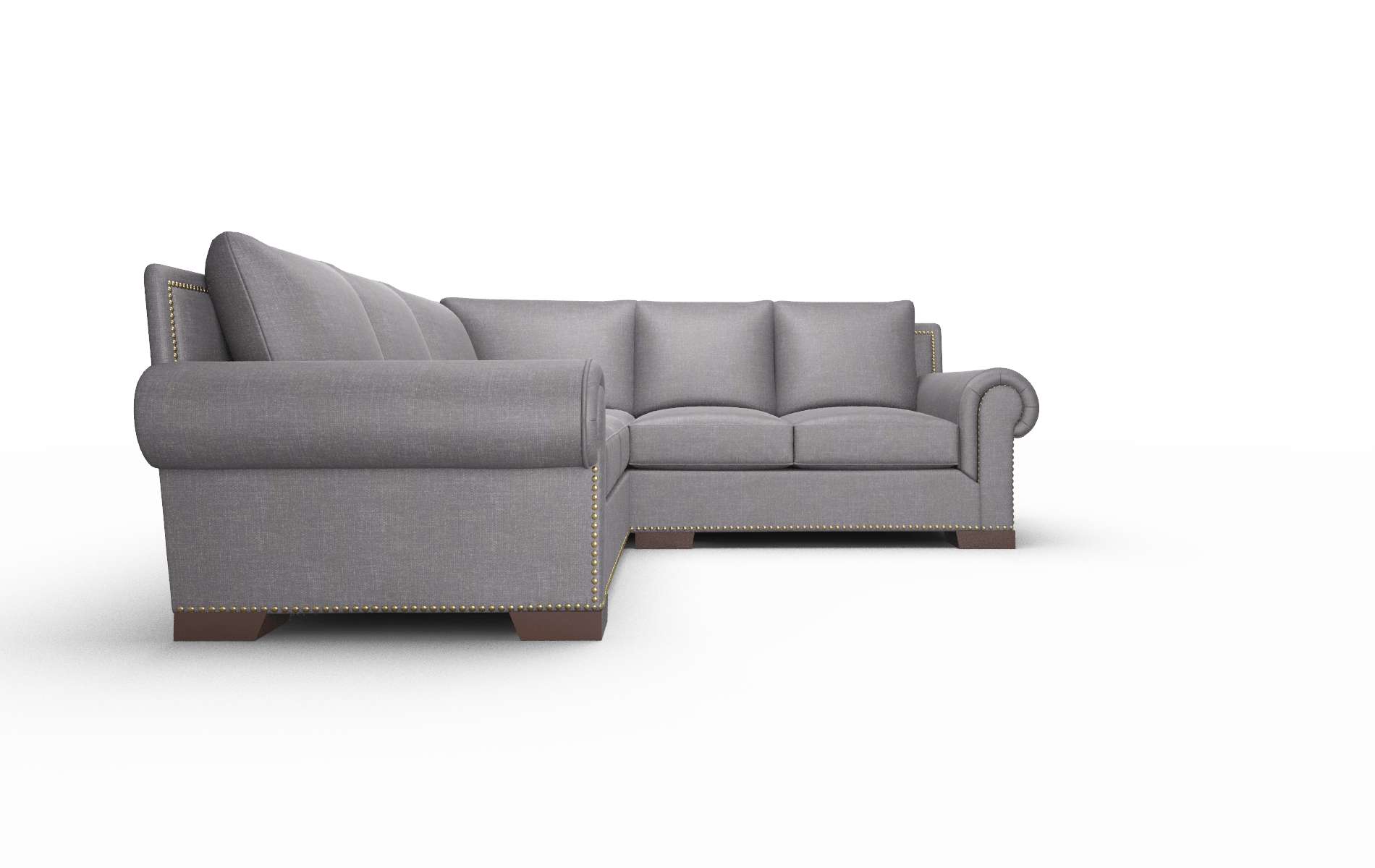 James Venus Onyx Sectional espresso legs 2