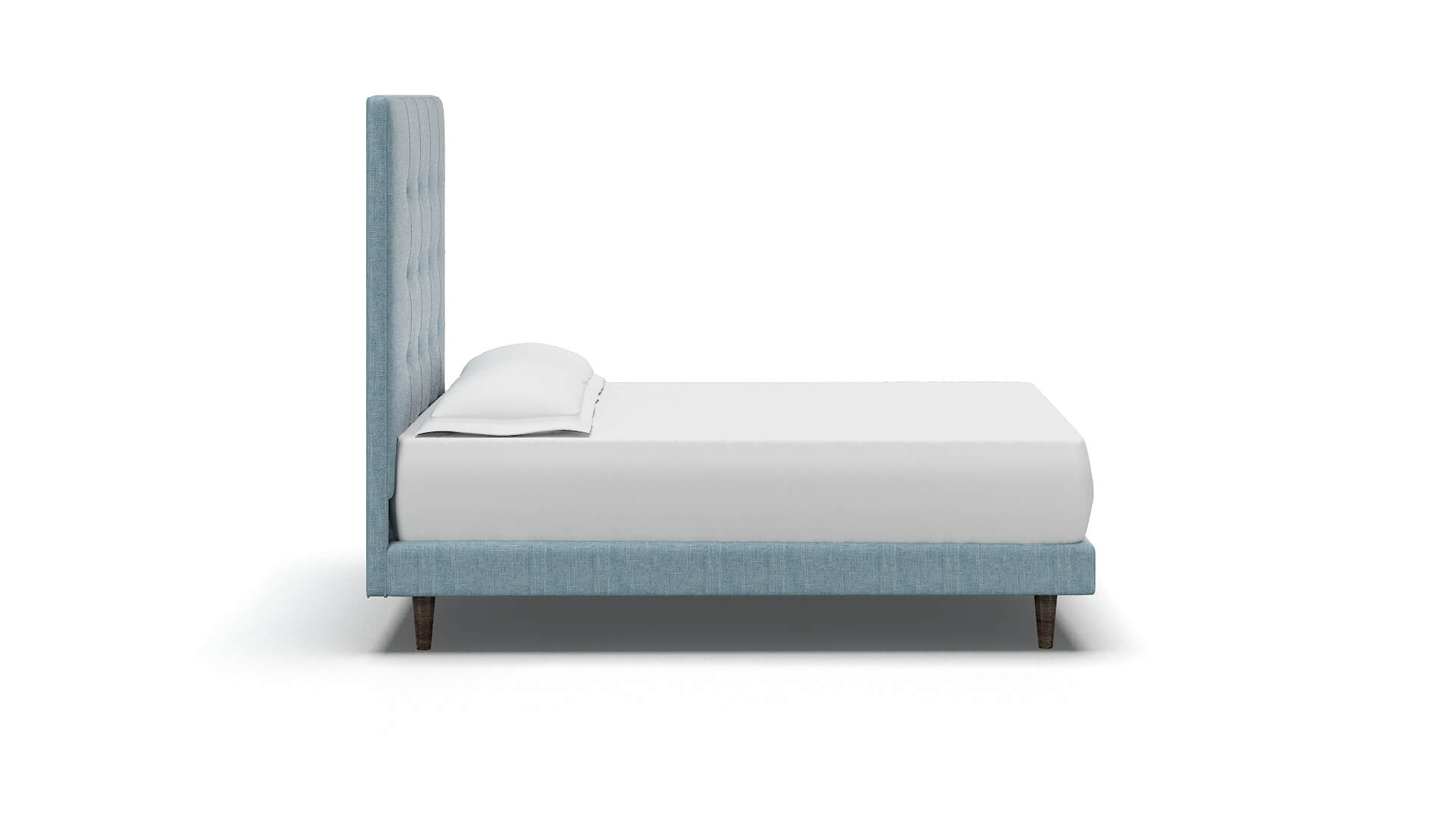 Jolie Atlas Turquoise Bed espresso legs 3