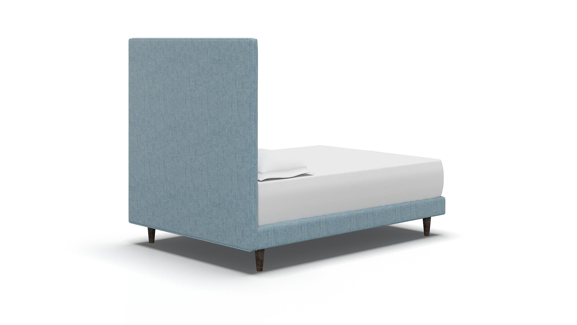 Jolie Atlas Turquoise Bed espresso legs 4