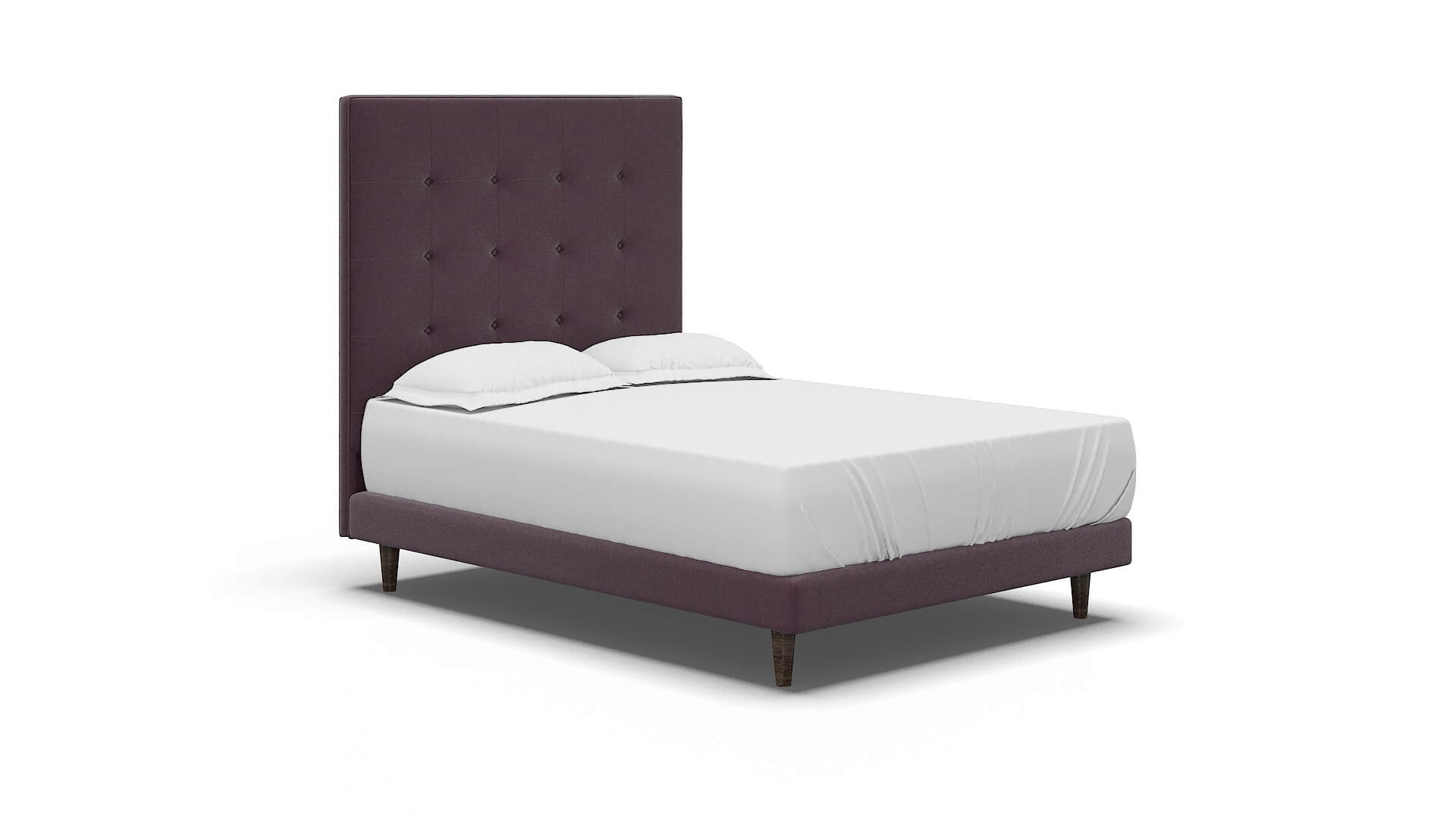 Jolie Bella Aubergine Bed espresso legs 2