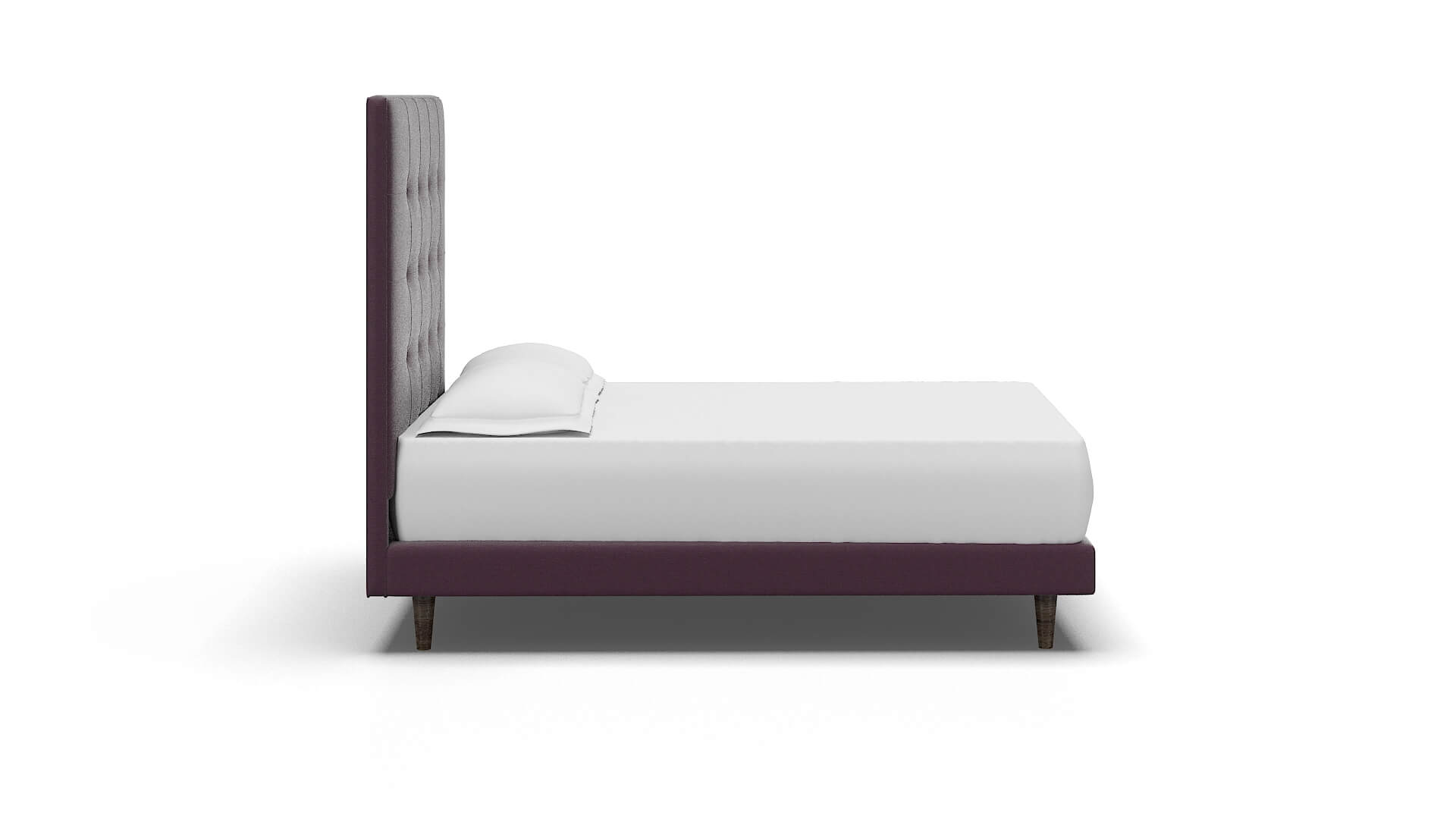 Jolie Bella Aubergine Bed espresso legs 3