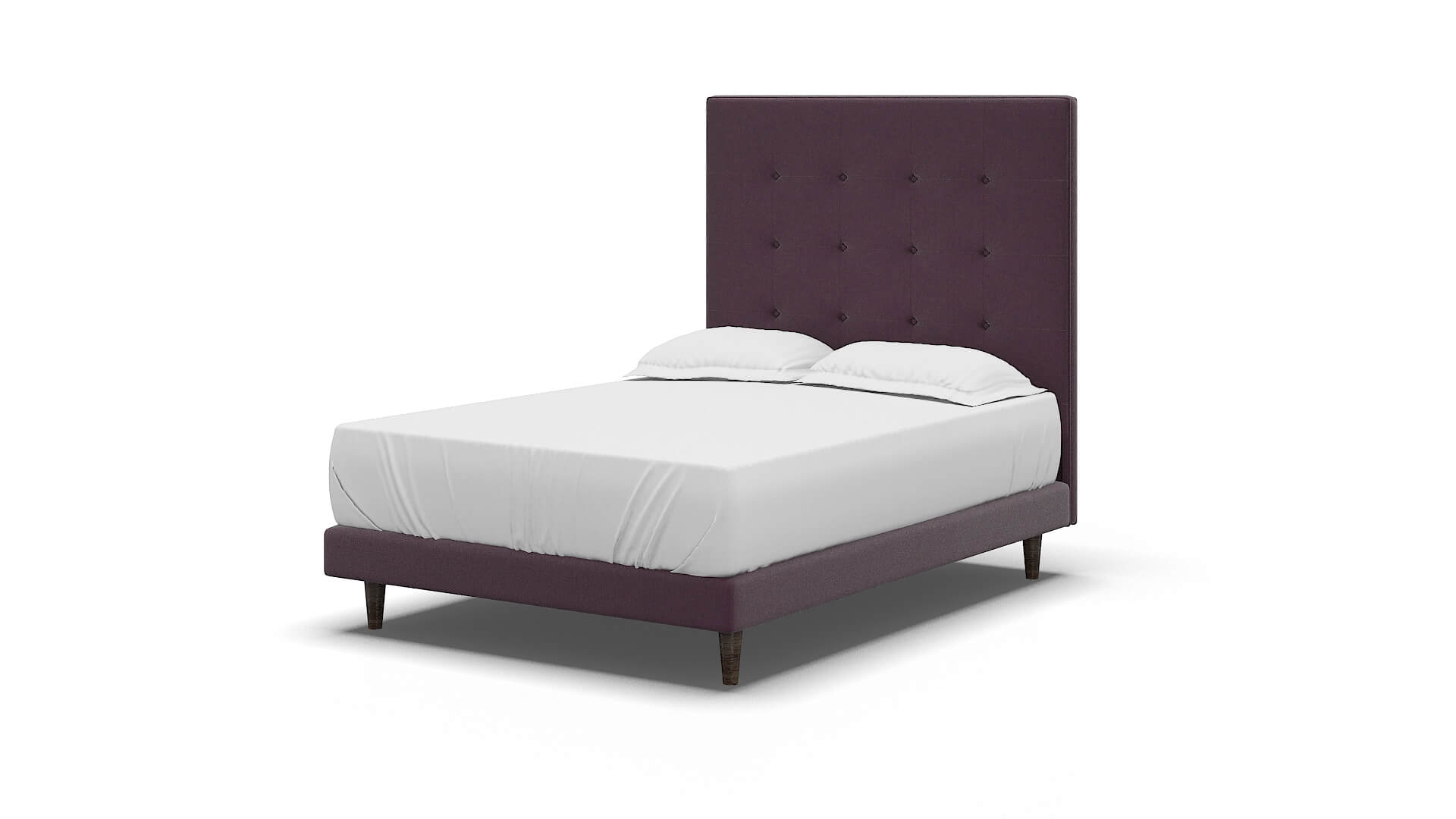 Jolie Bella Aubergine Bed espresso legs 5