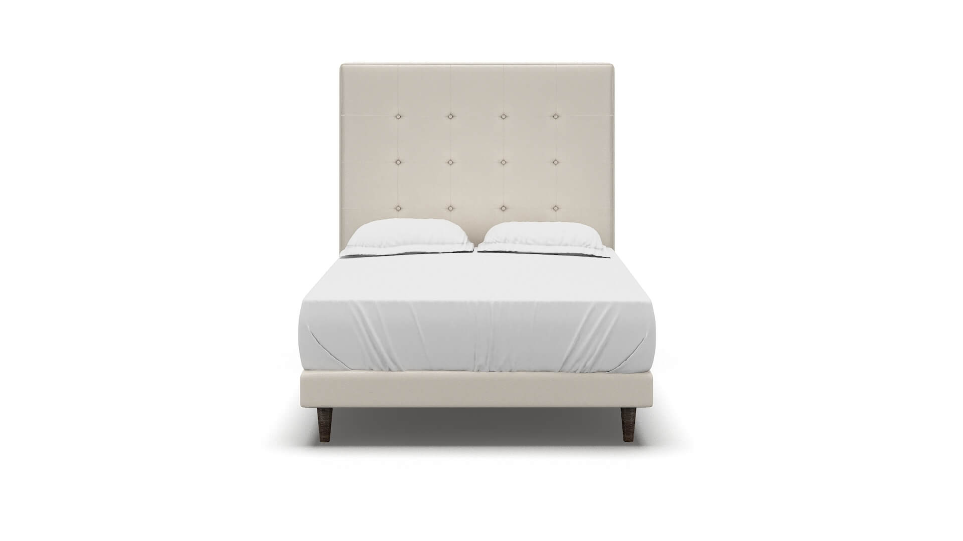 Jolie Blanche Milky Bed espresso legs 1