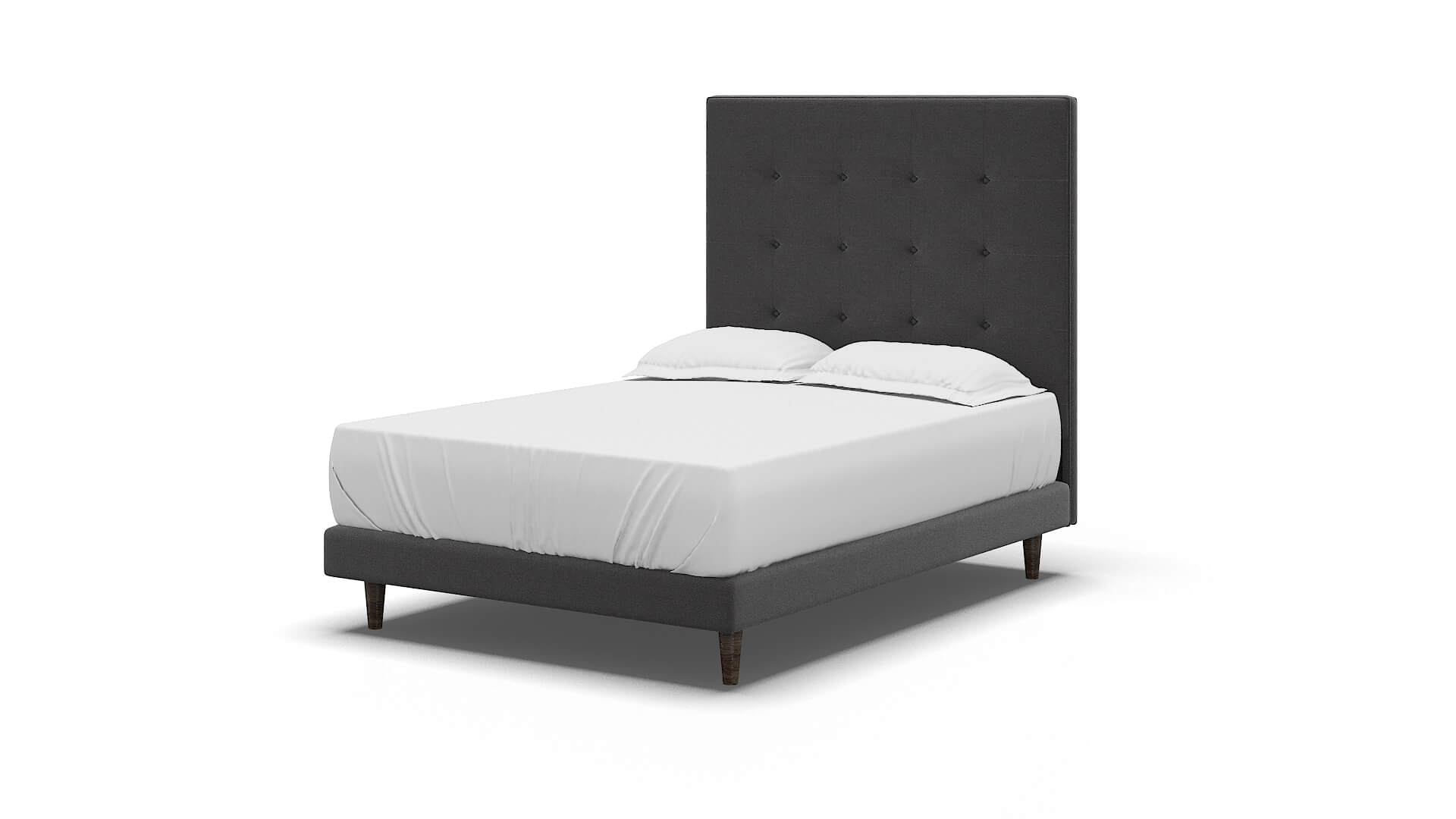 Jolie Catalina Charcoal Bed espresso legs 5