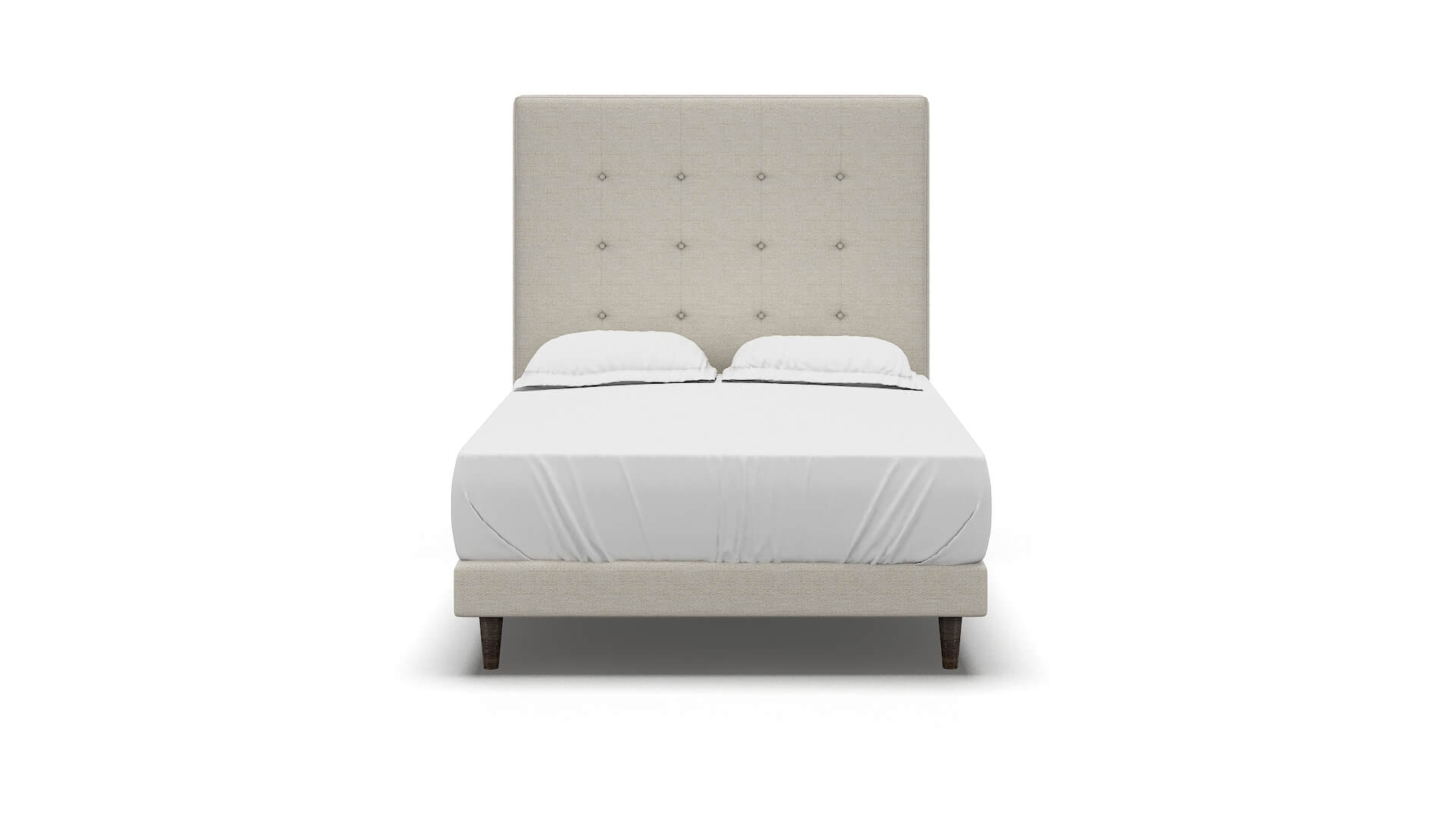 Jolie Catalina Linen Bed espresso legs 1