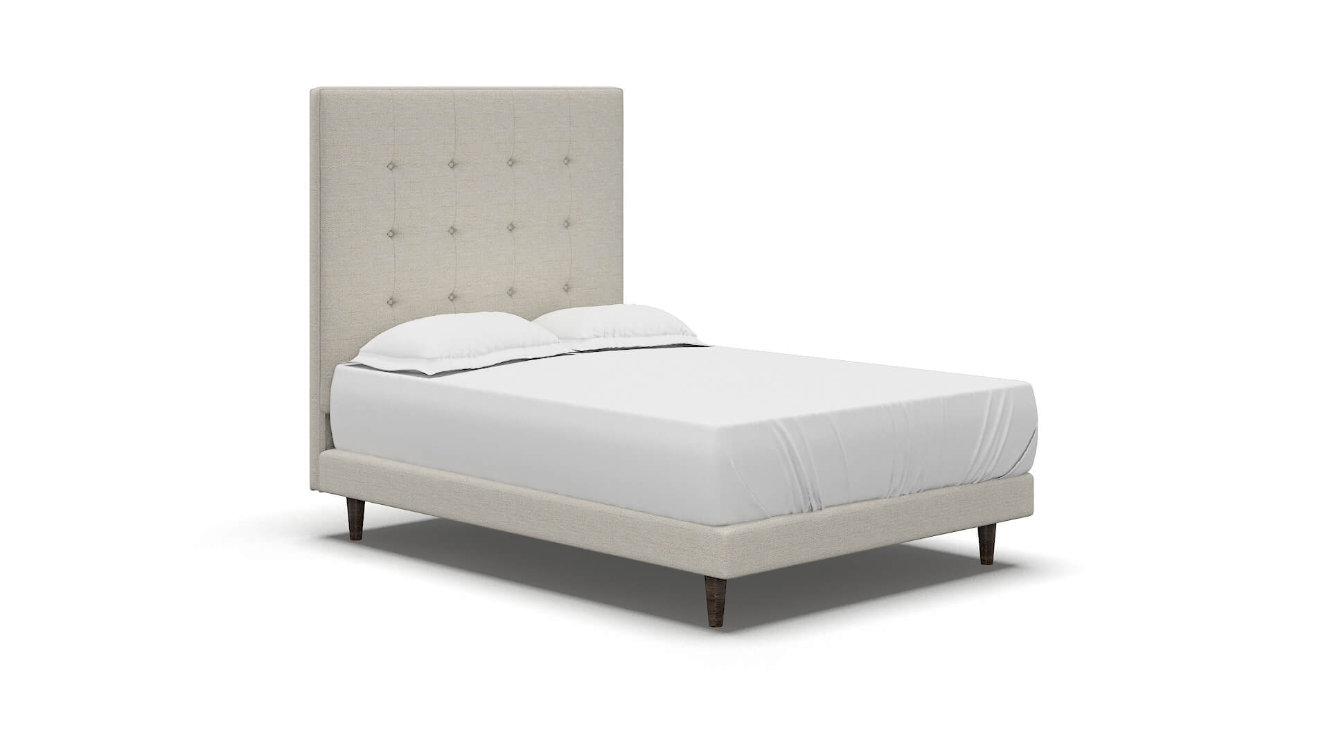 Jolie Catalina Linen Bed espresso legs 2