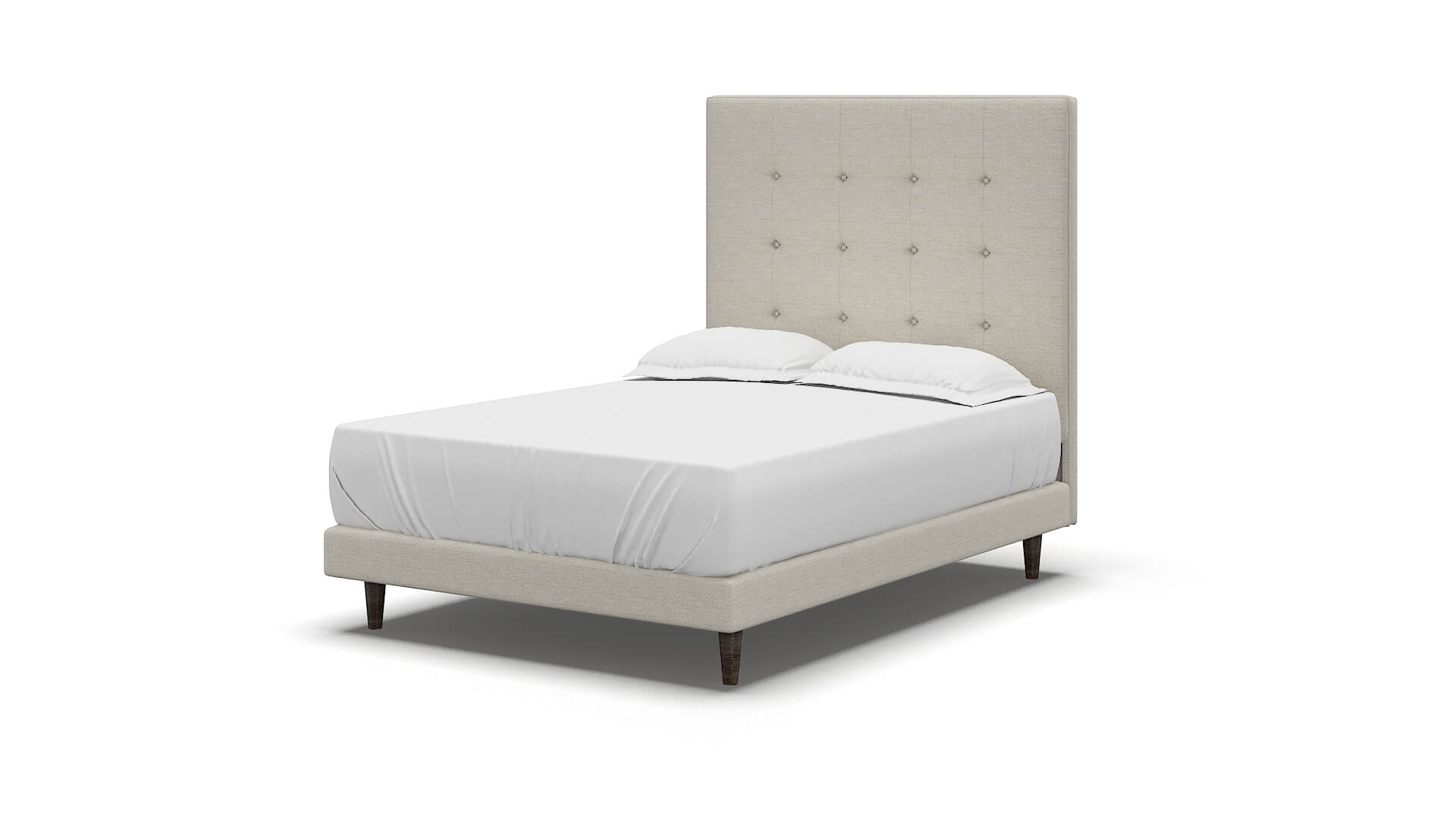 Jolie Catalina Linen Bed espresso legs 5