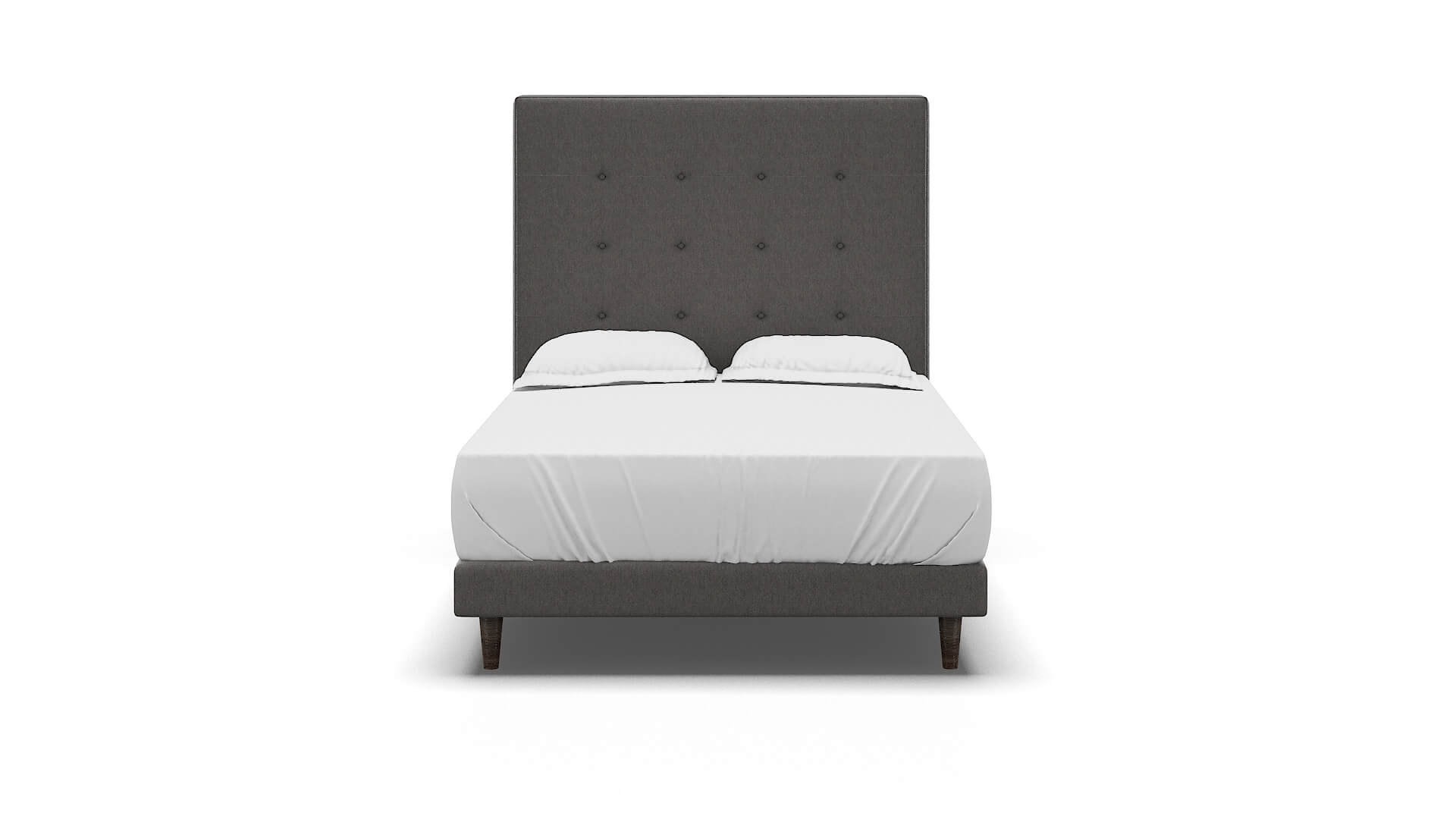 Jolie Cosmo Charcoal Bed espresso legs 1