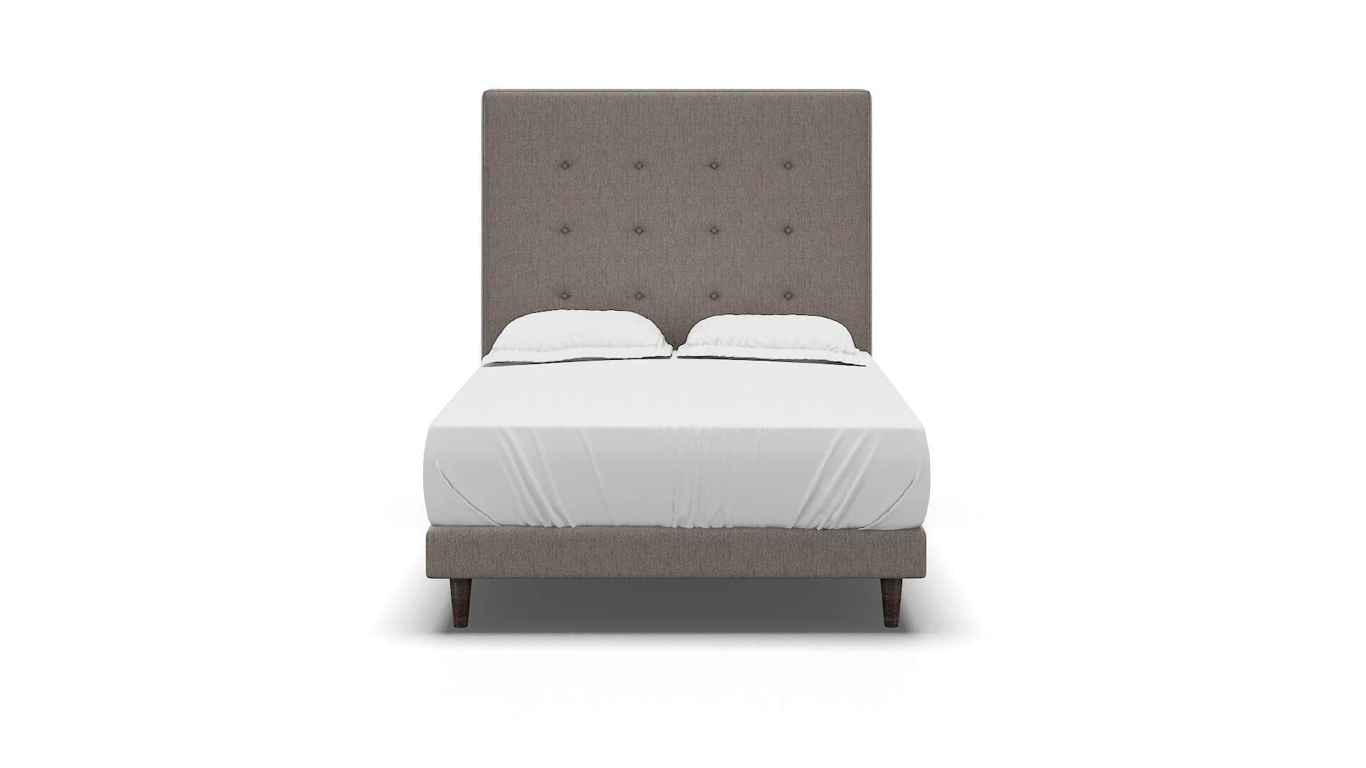 Jolie Cosmo Taupe Bed espresso legs 1