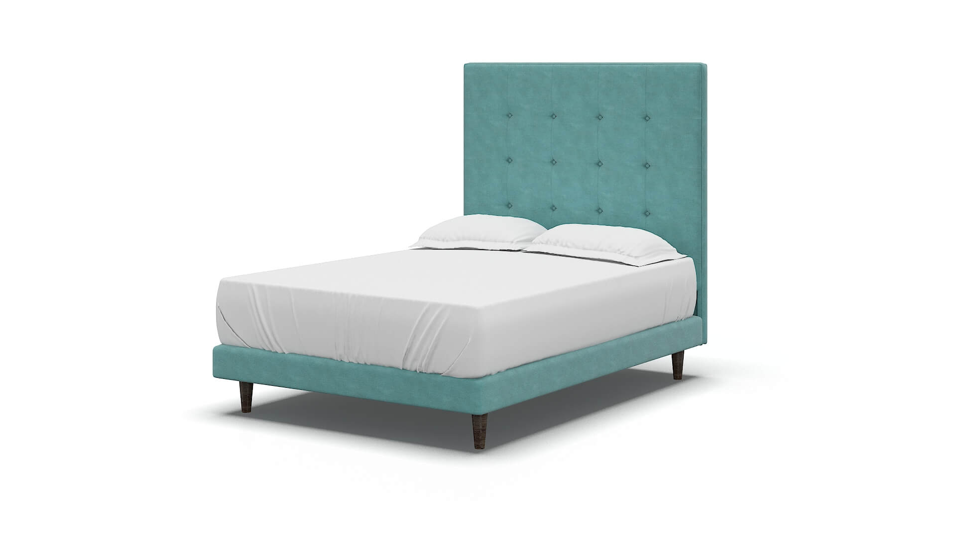 Jolie Dream_d French_blue Bed espresso legs 5