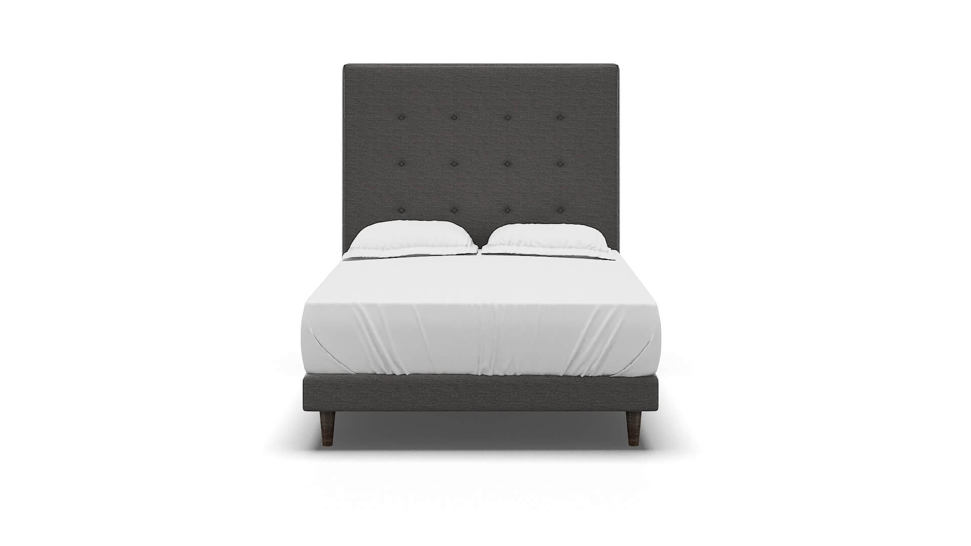 Jolie Oscar Charcoal Bed espresso legs 1