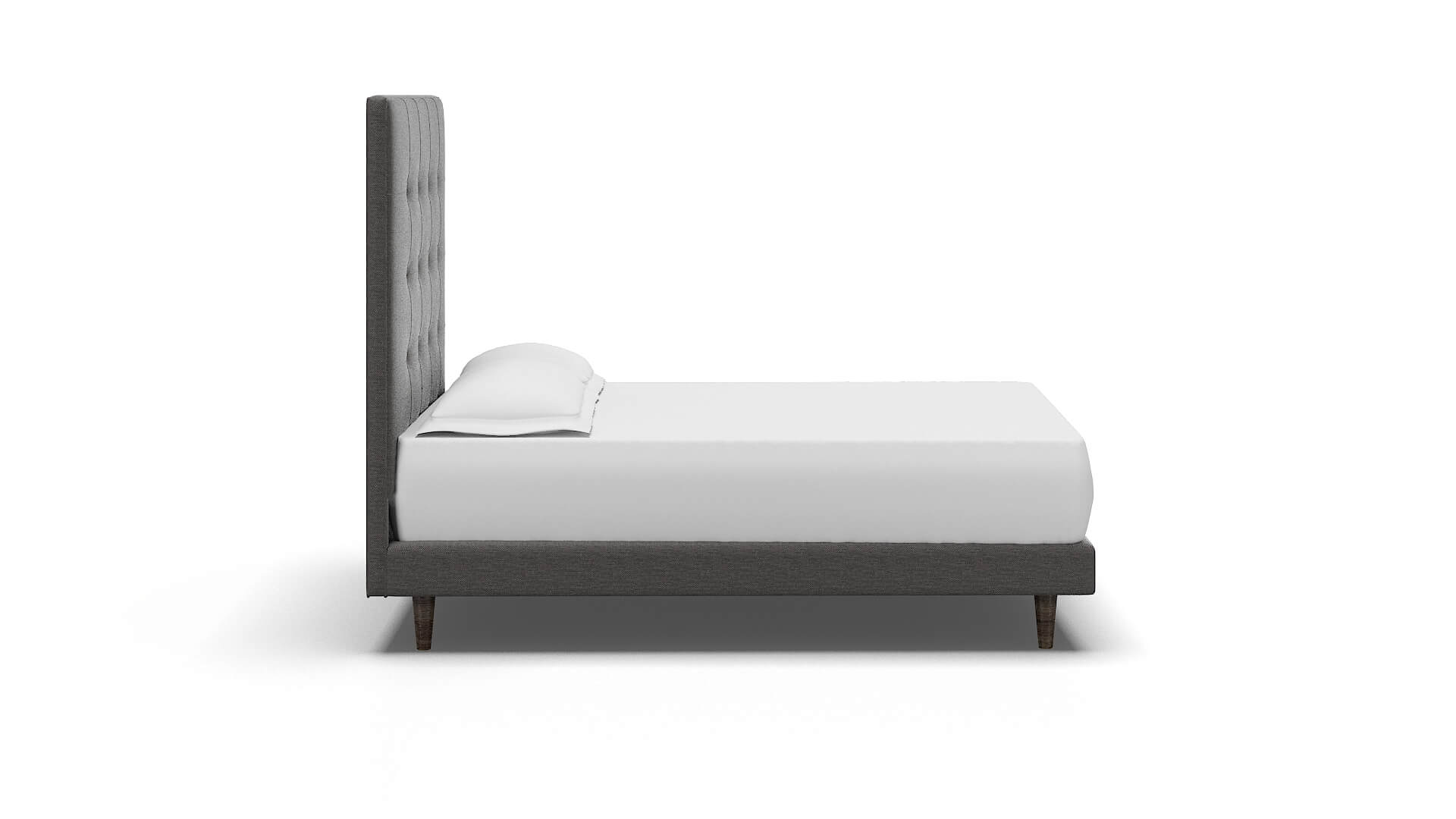 Jolie Oscar Charcoal Bed espresso legs 3
