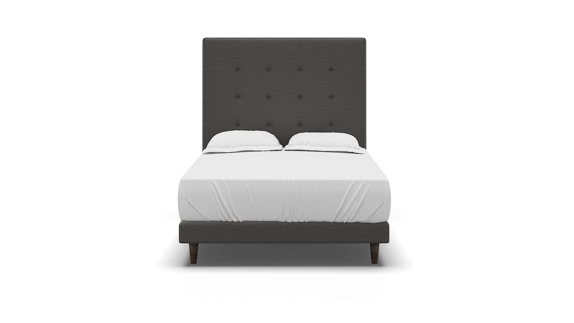 Jolie Oscar Grey Bed espresso legs 1