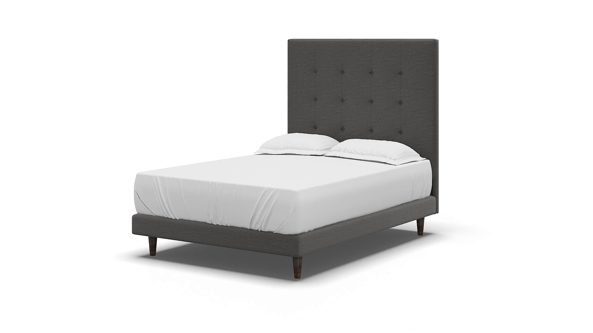 Jolie Oscar Grey Bed espresso legs 5