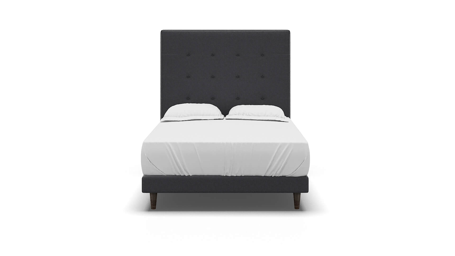 Jolie Parker Charcoal Bed espresso legs 1