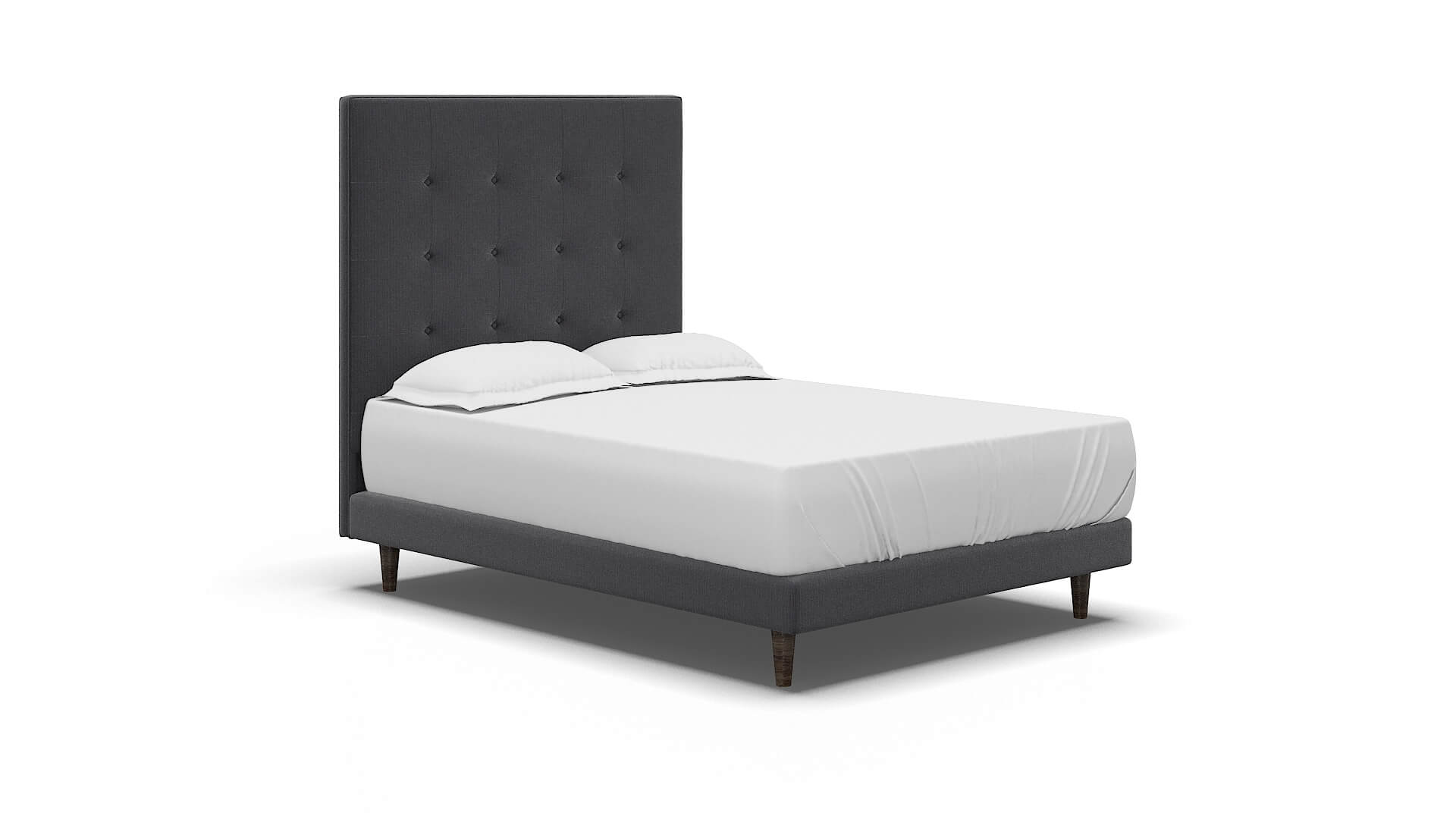 Jolie Parker Charcoal Bed espresso legs 2