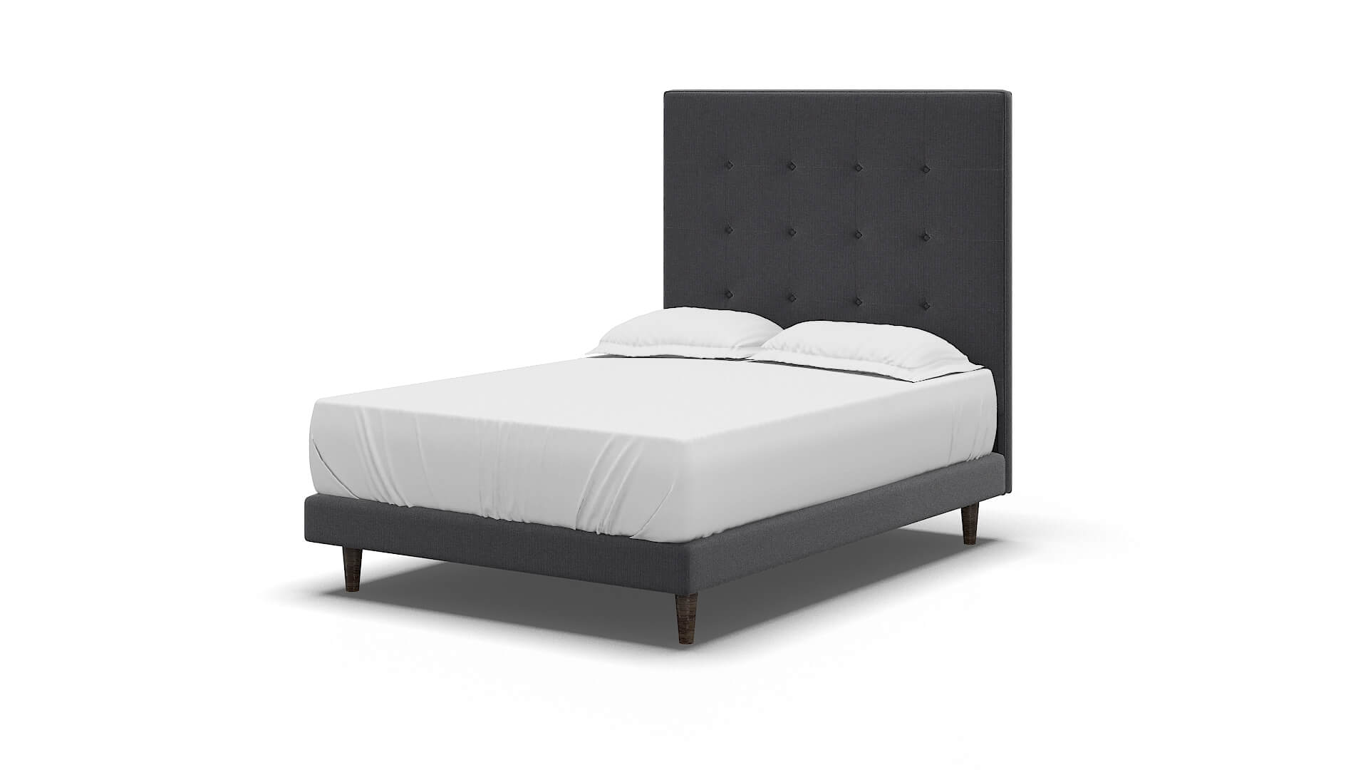 Jolie Parker Charcoal Bed espresso legs 5