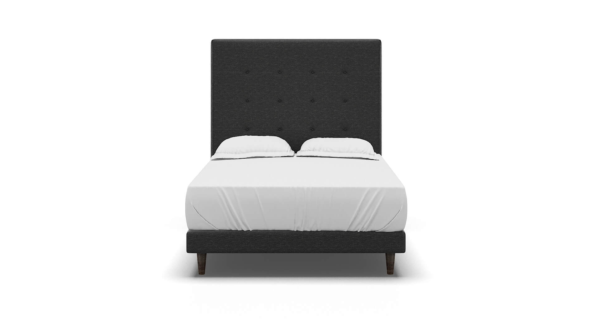 Jolie Phoenix Charcoal Bed espresso legs 1