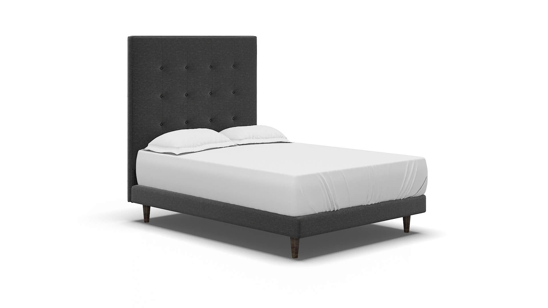 Jolie Phoenix Charcoal Bed espresso legs 2