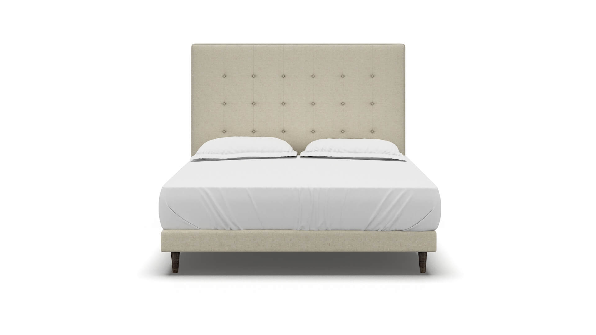 Jolie Phoenix Ivory Bed King espresso legs 1