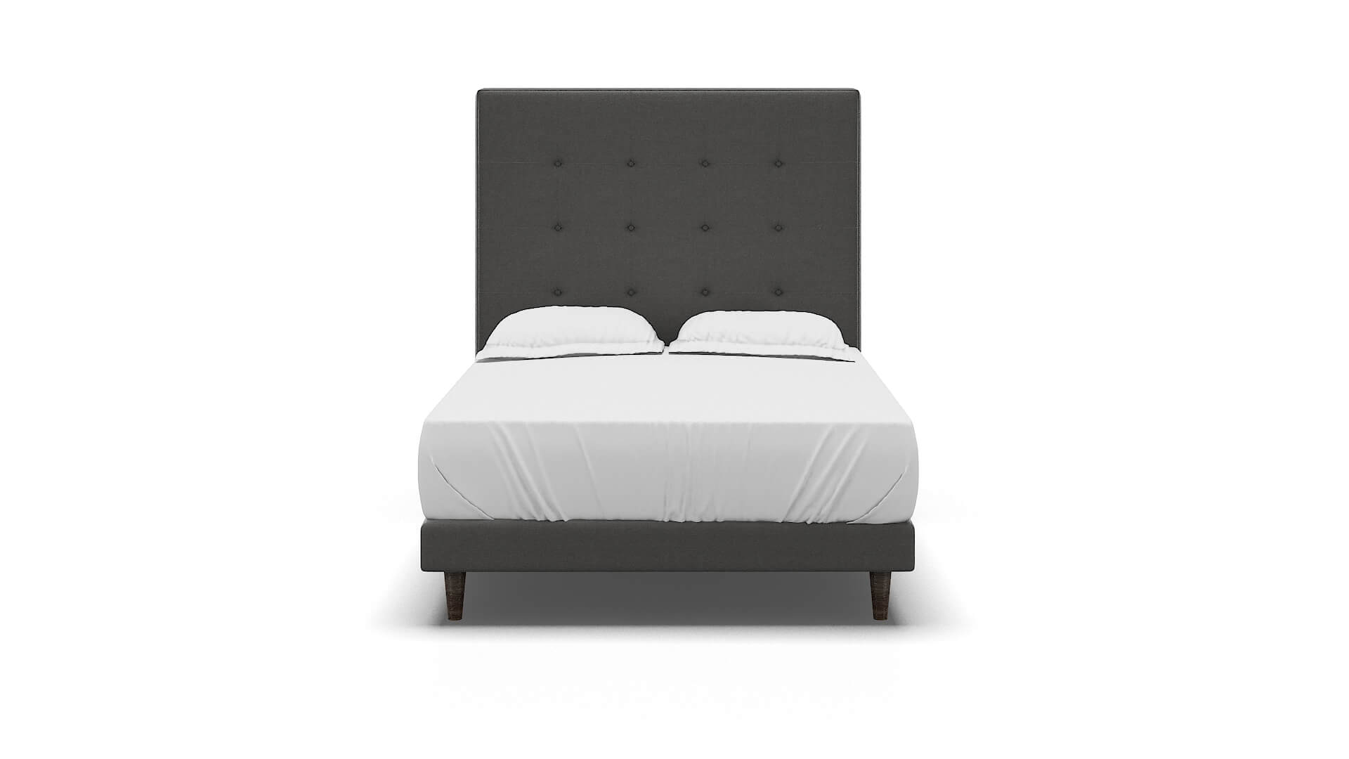 Jolie Rocket Charcoal Bed espresso legs 1