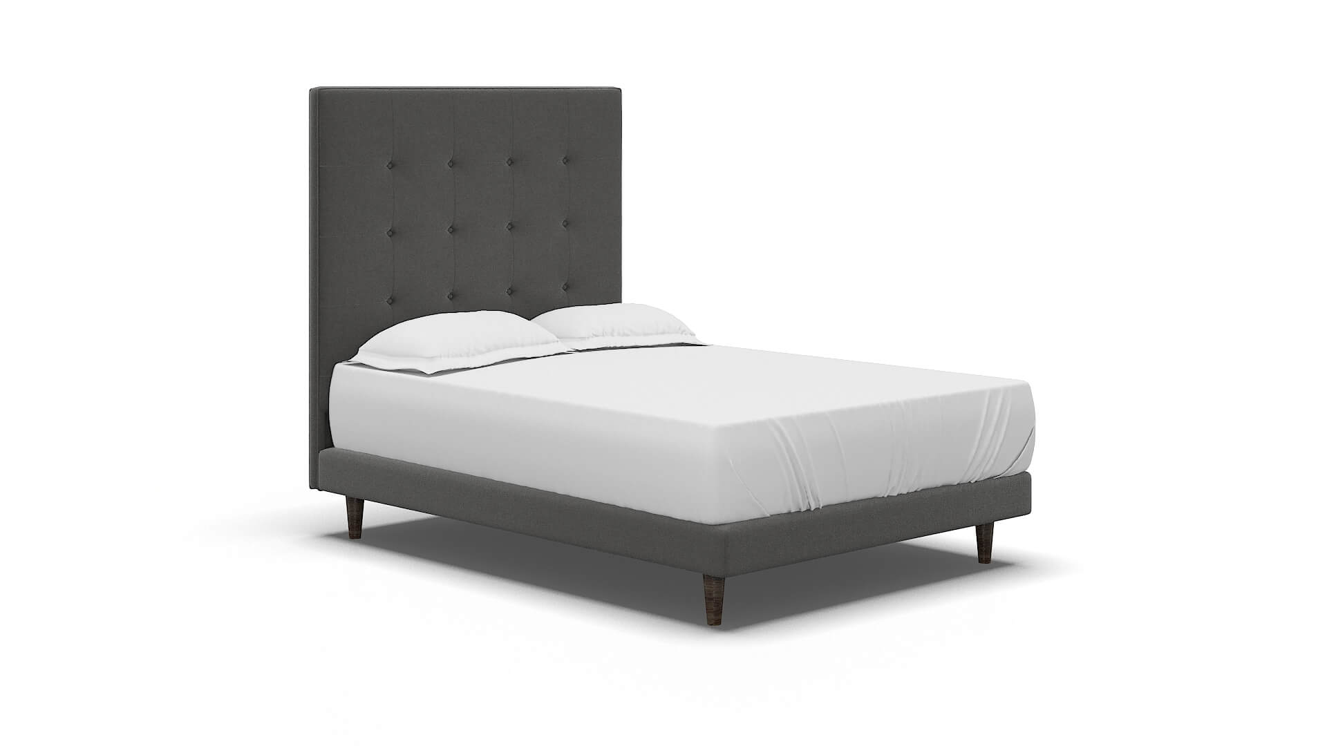 Jolie Rocket Charcoal Bed espresso legs 2