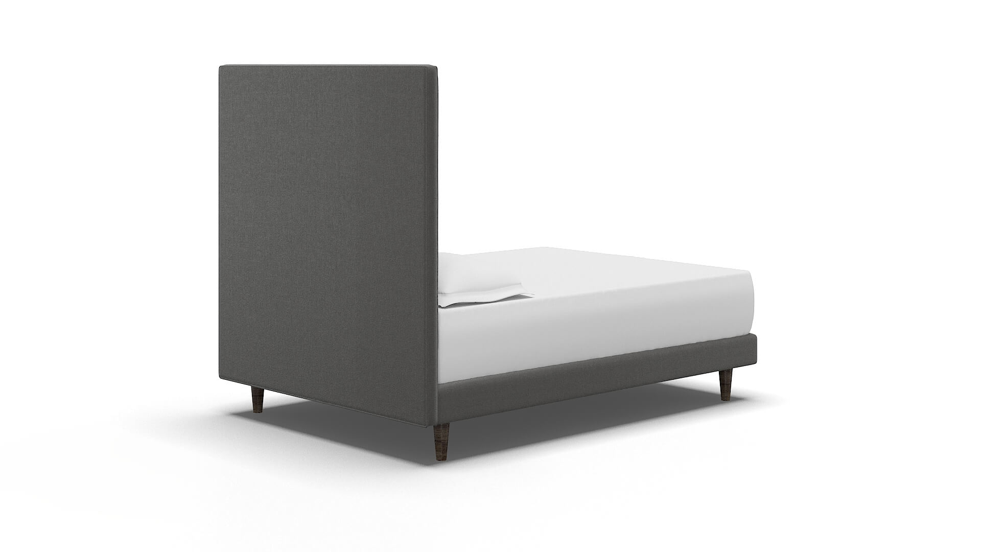 Jolie Rocket Charcoal Bed espresso legs 4