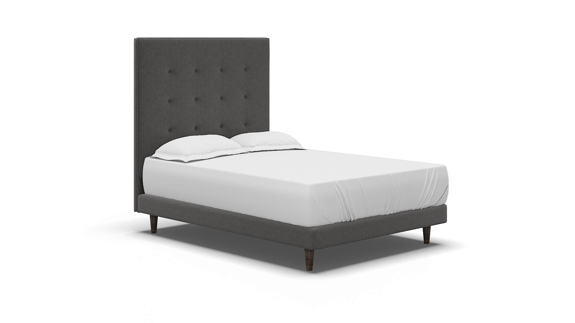 Jolie Sasha Grey Bed espresso legs 2