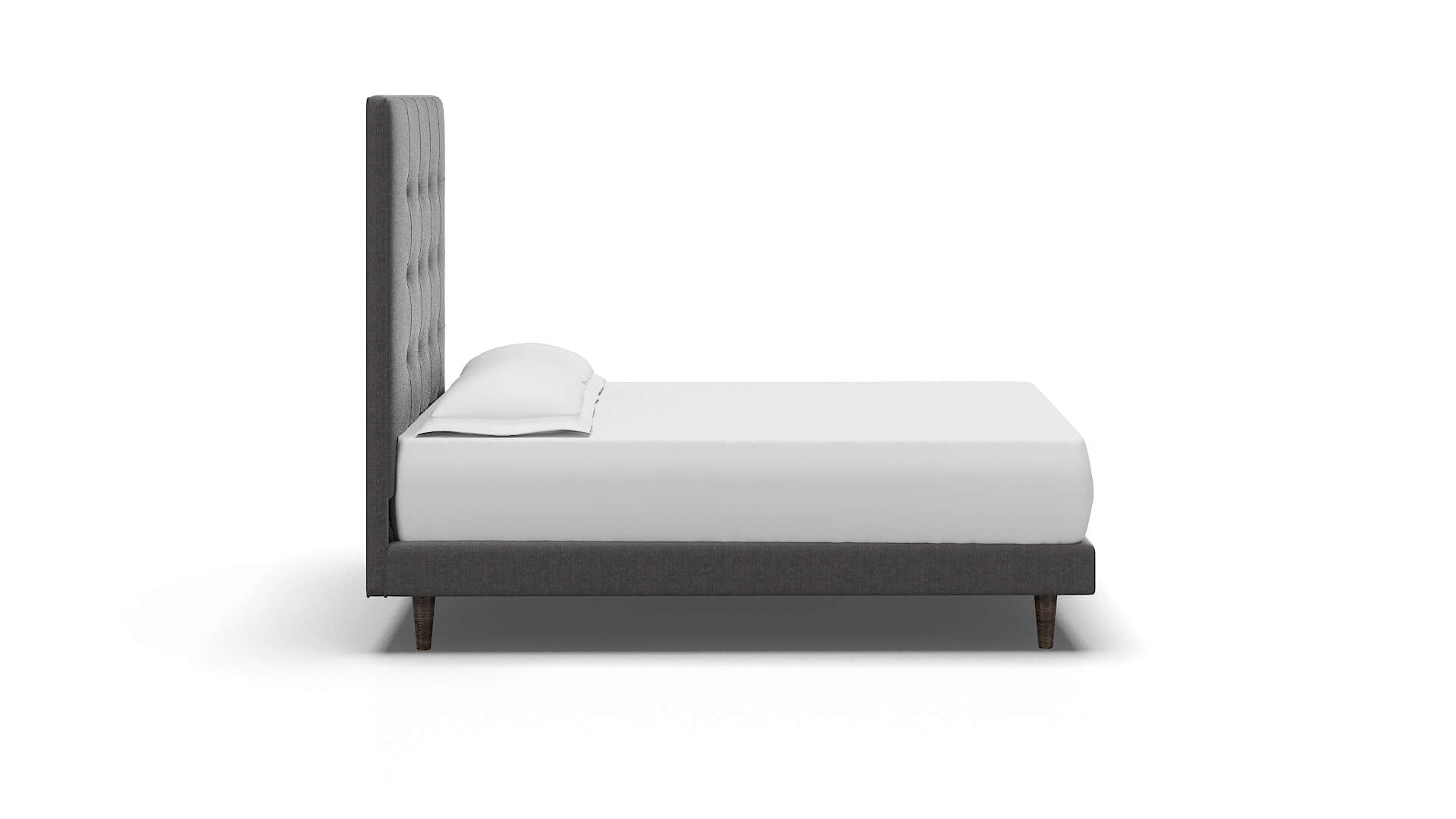 Jolie Sasha Grey Bed espresso legs 3