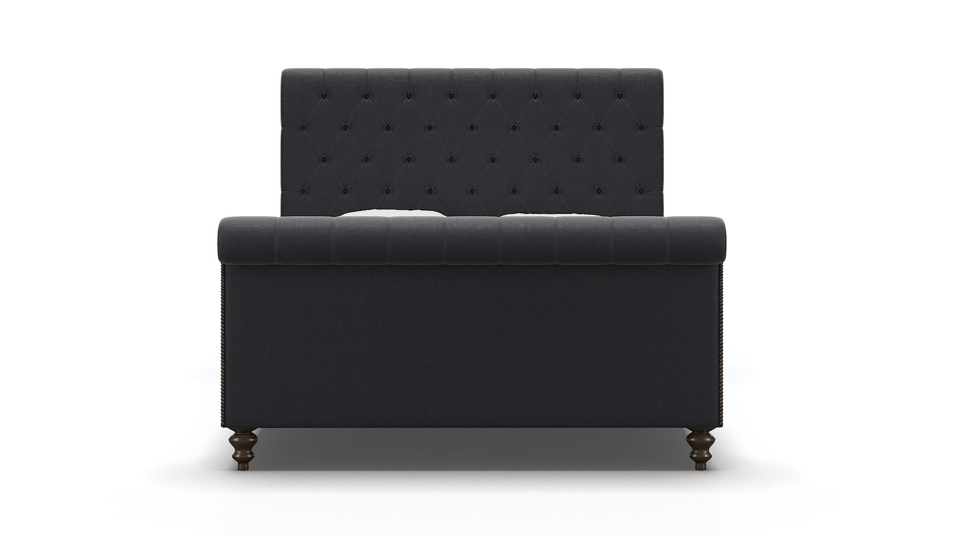 Kaila Atlas_plz Navy Bed espresso legs 1