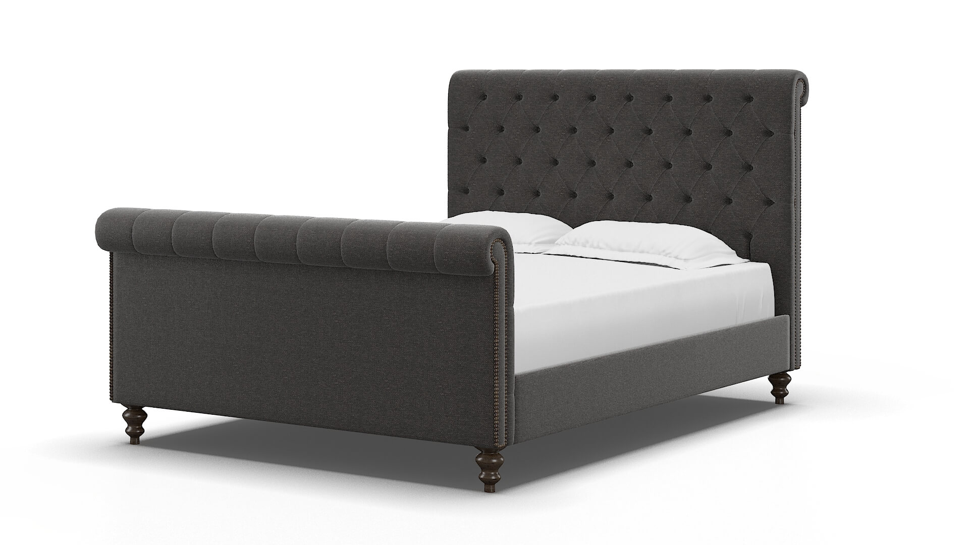 Kaila Avenger Denim Bed espresso legs 5
