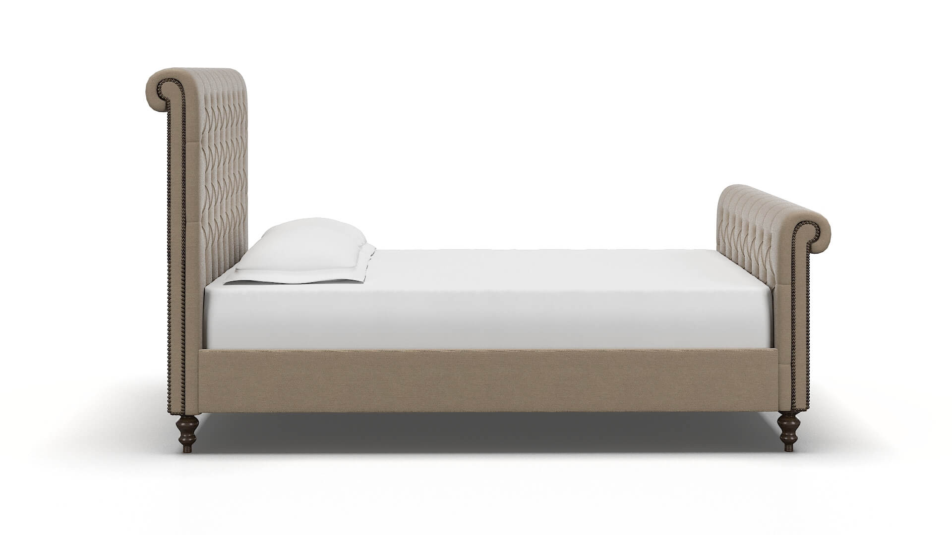 Kaila Avenger Driftwood Bed espresso legs 3