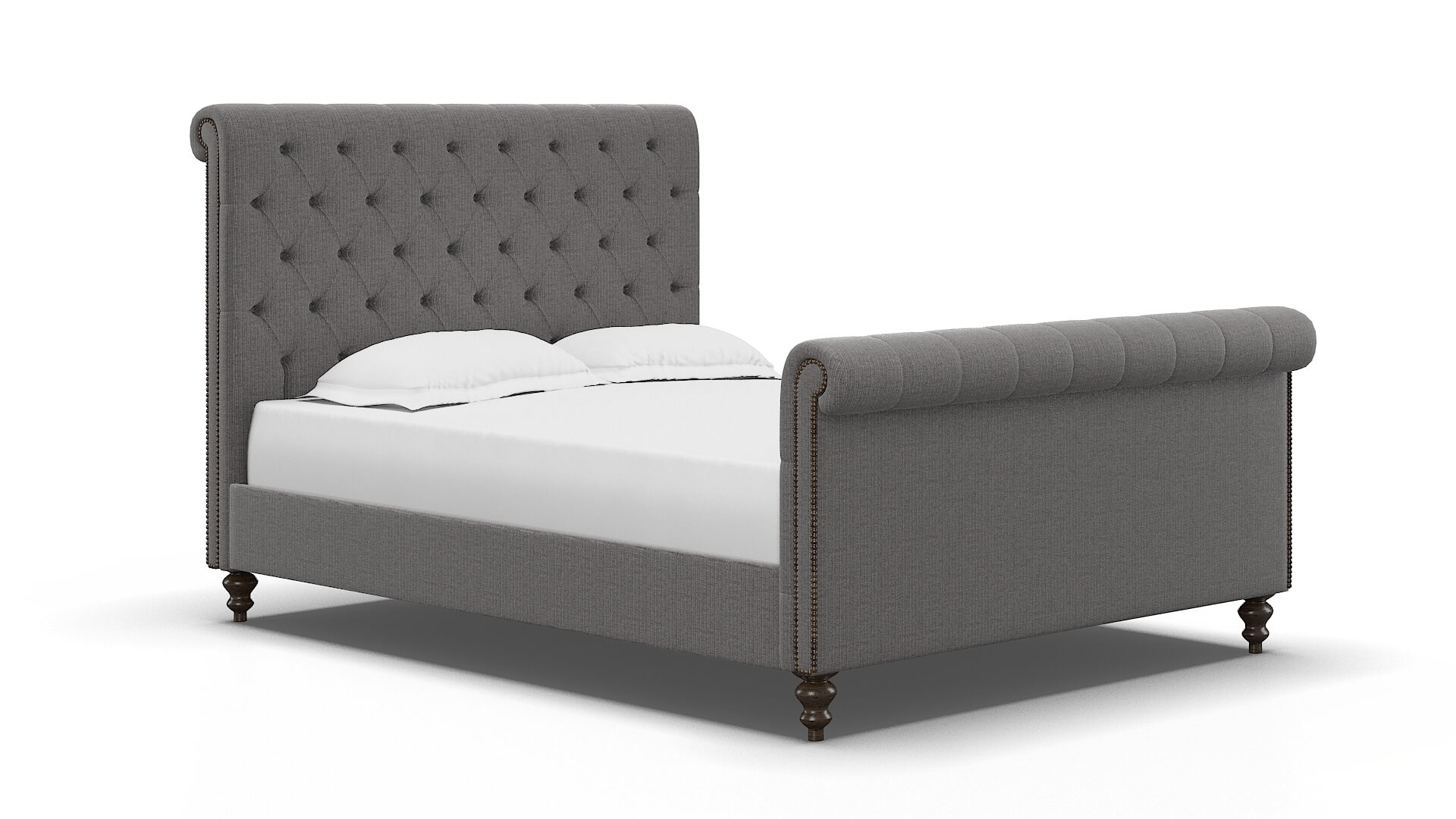 Kaila Avenger Zinc Bed espresso legs 2