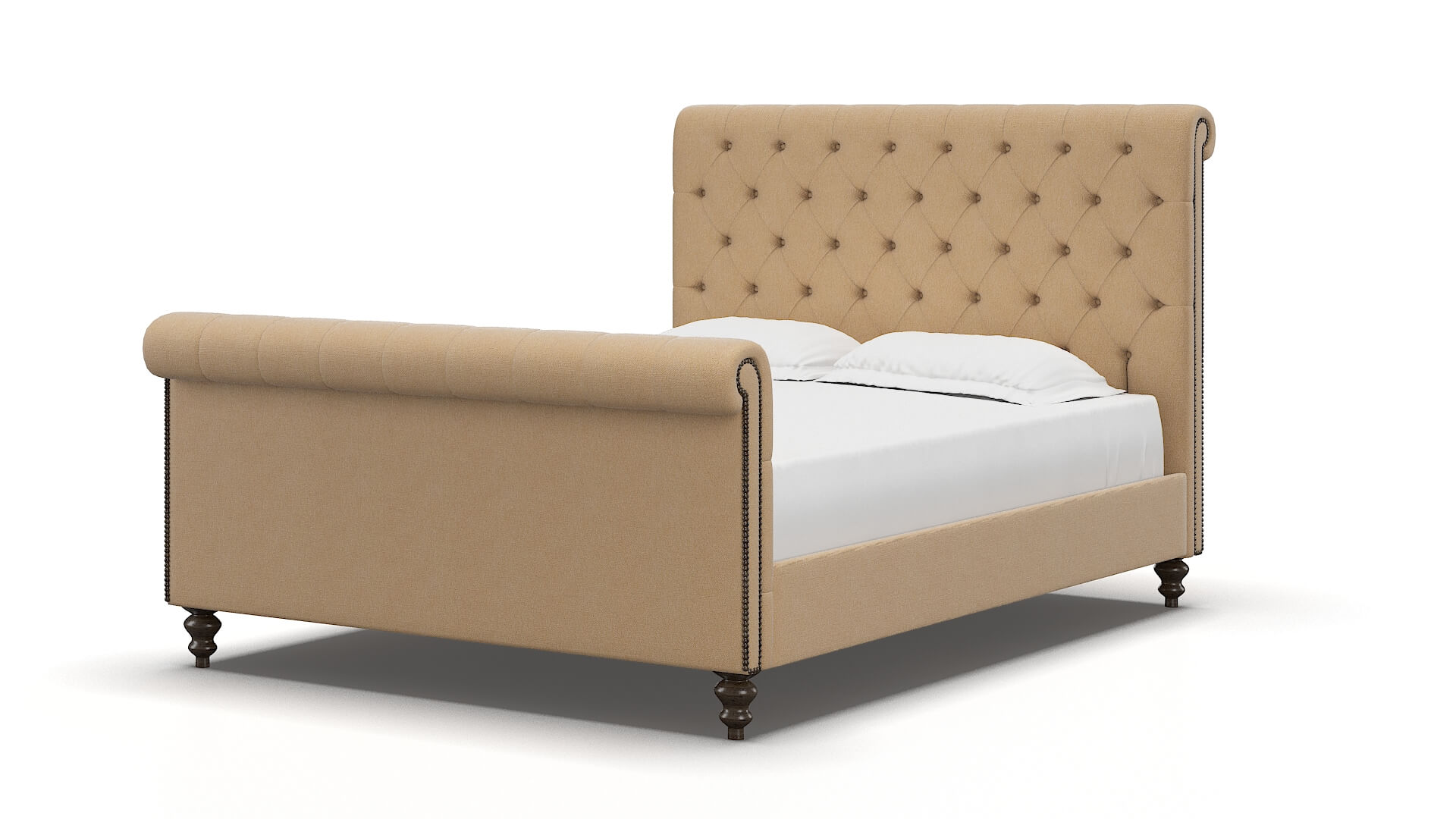 Kaila Bella Coffee Bed espresso legs 5