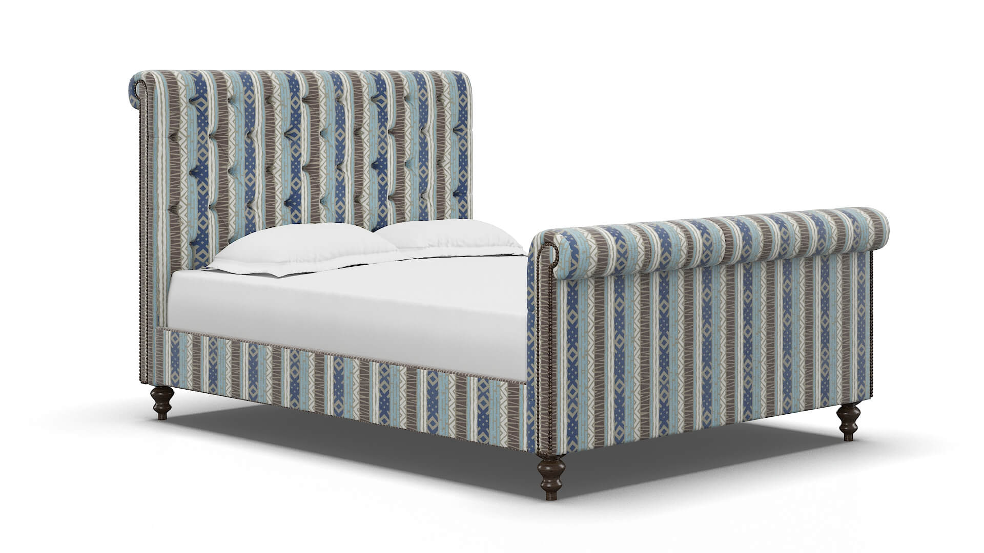 Kaila Bodhi Indigo Bed espresso legs 2