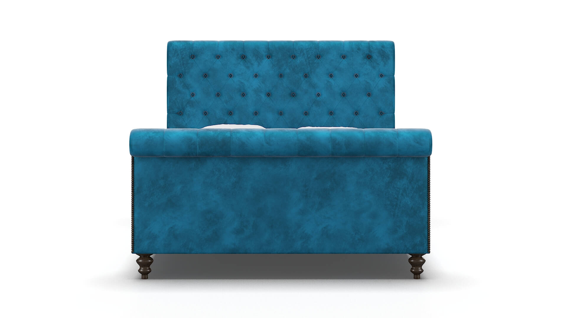 Kaila Buzz Teal Bed espresso legs 1