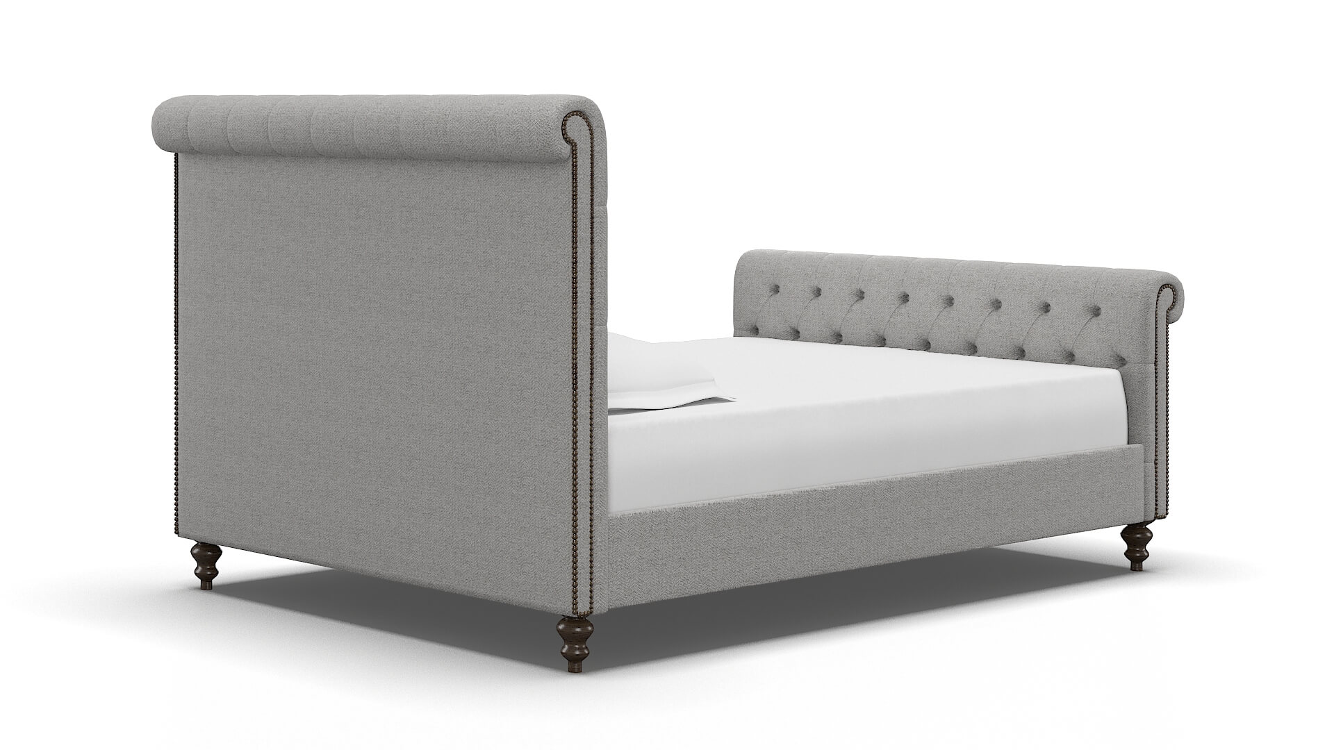 Kaila Catalina Silver Bed espresso legs 4